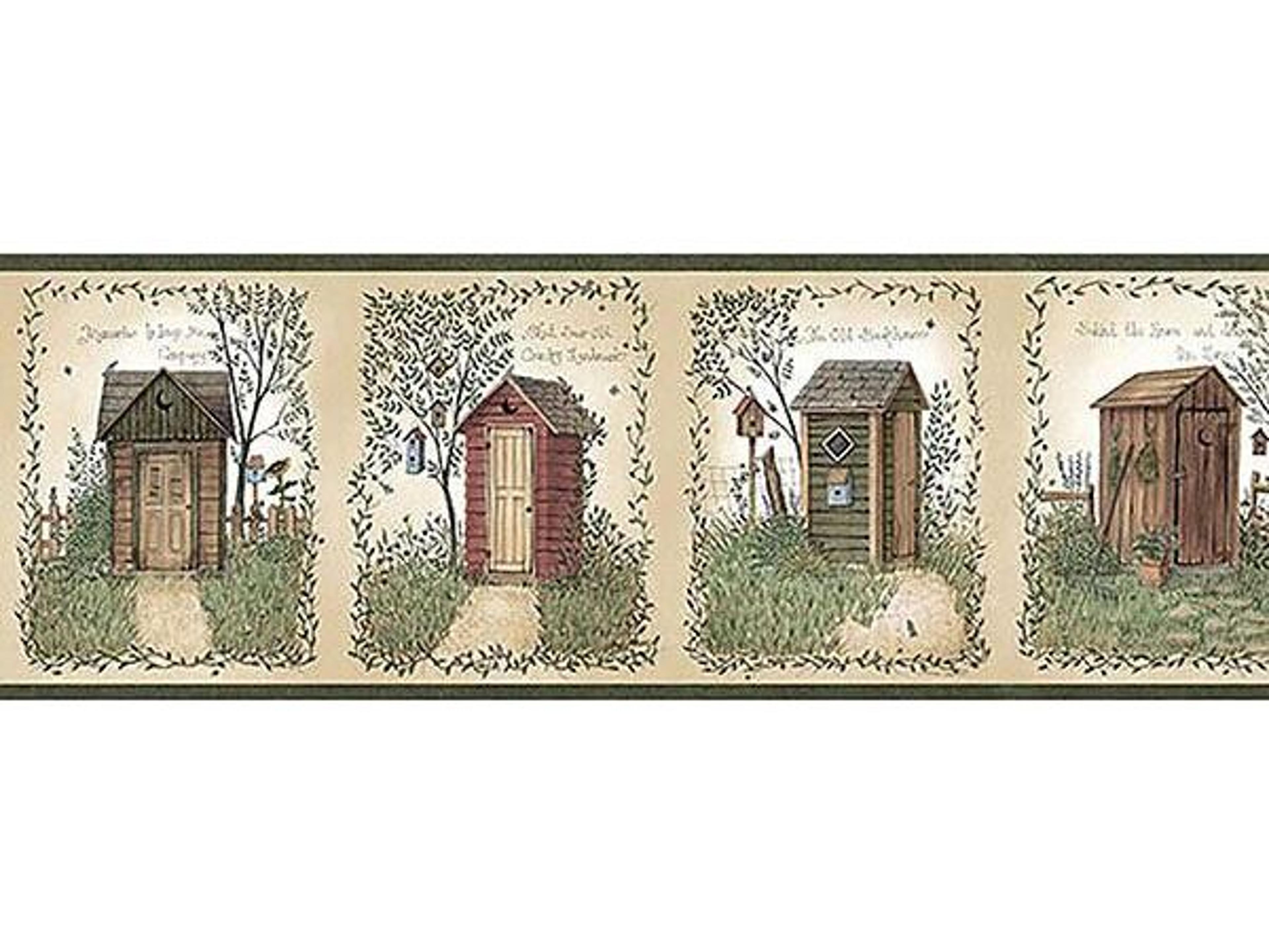 Chesapeake Fisher Sage Country Outhouses Border