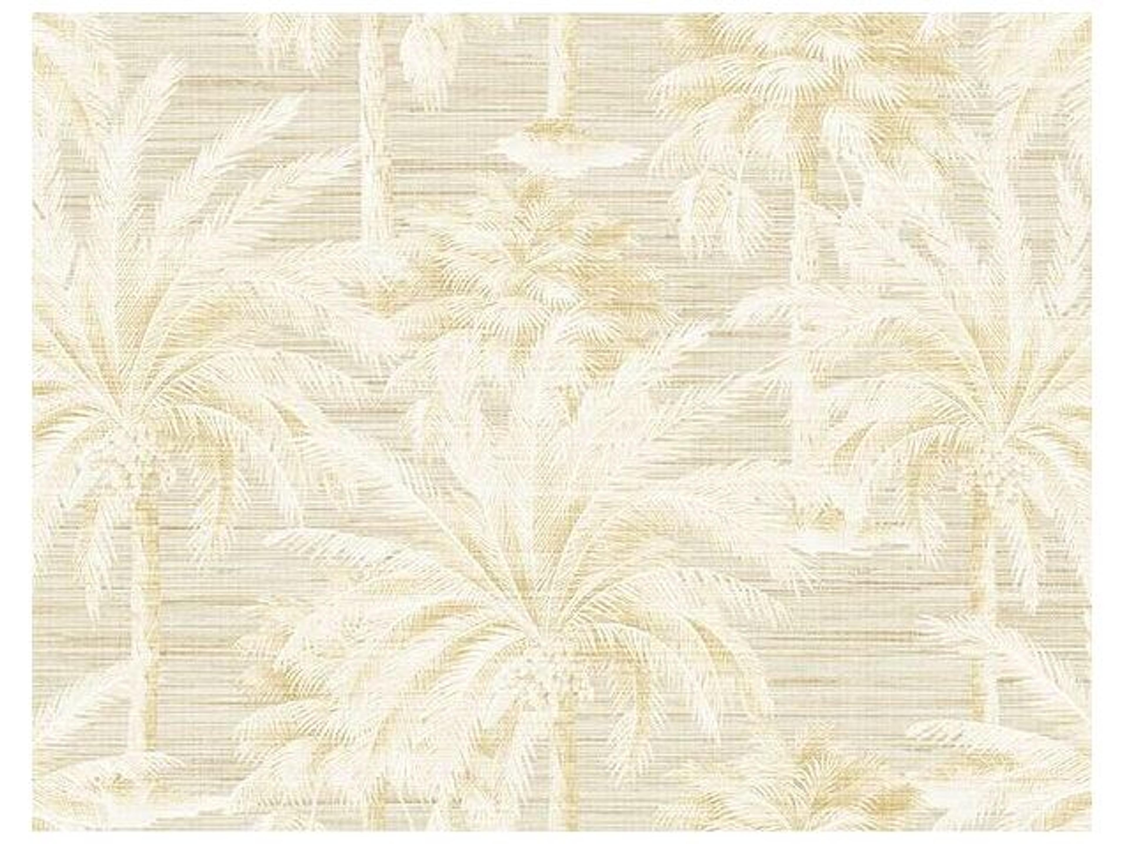 Kenneth James Dream Of Palm Trees Beige Texture Wallpaper