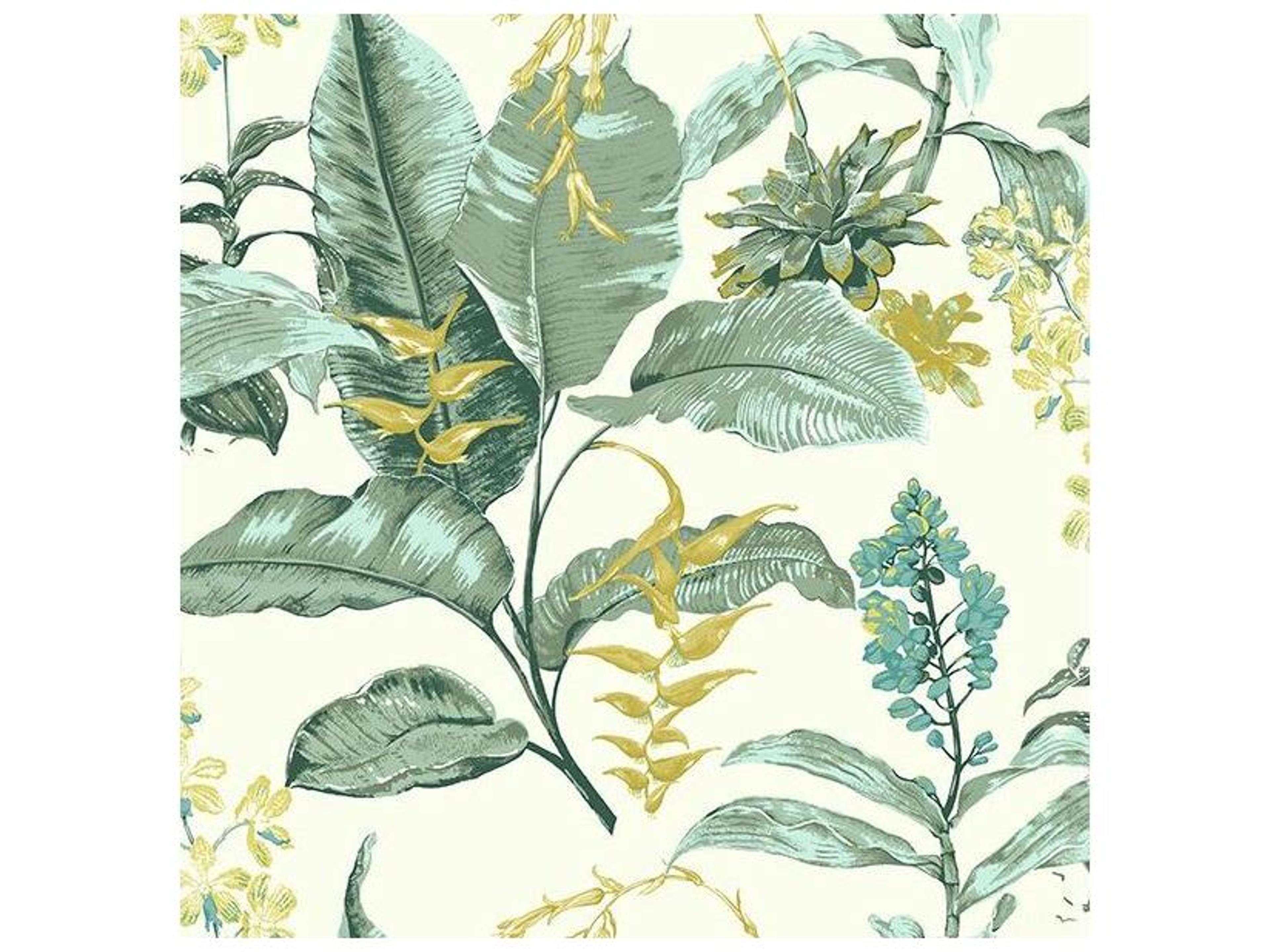 Kenneth James Maui Green Botanical Wallpaper