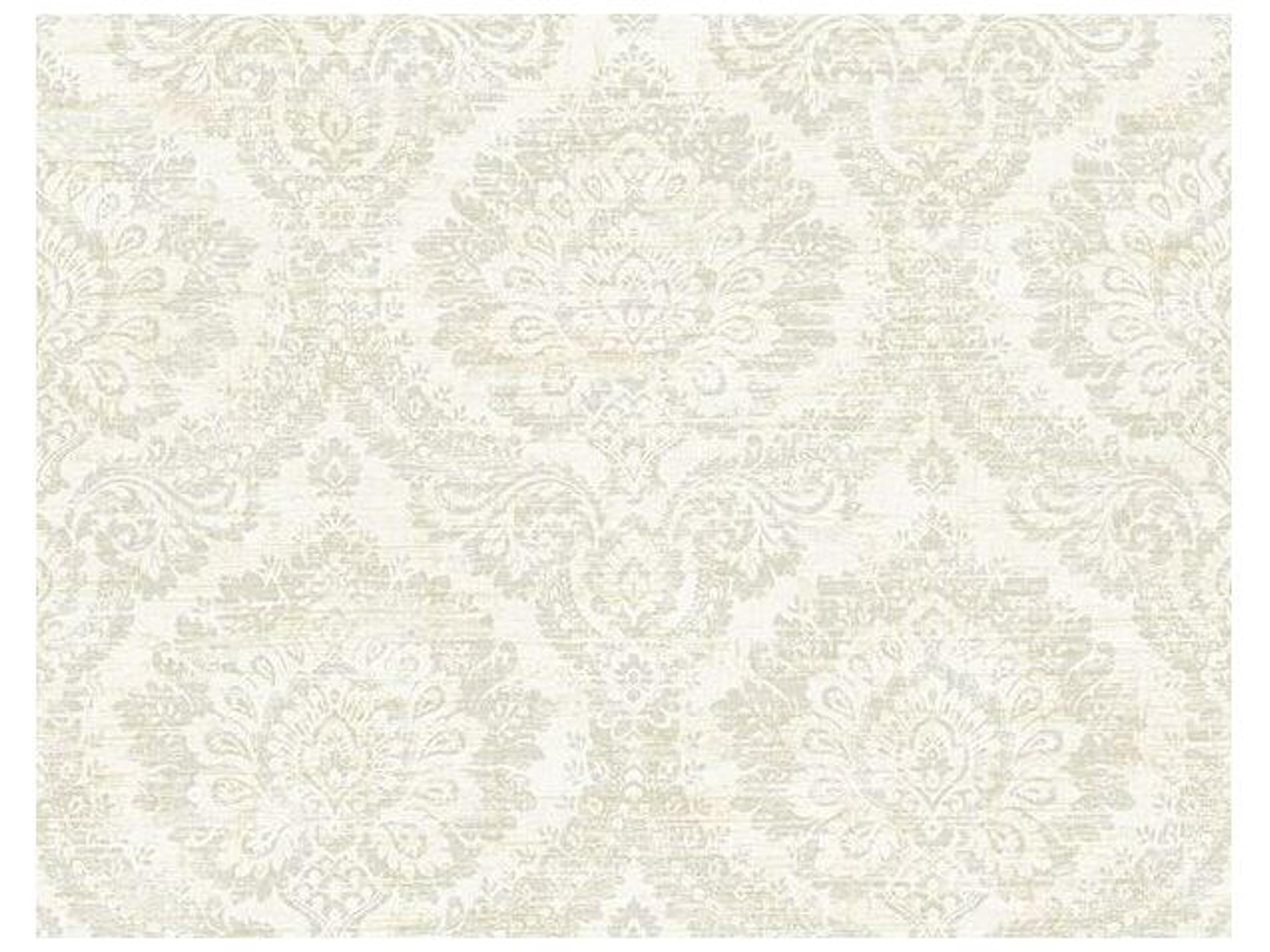 Kenneth James Kauai Taupe Damask Wallpaper