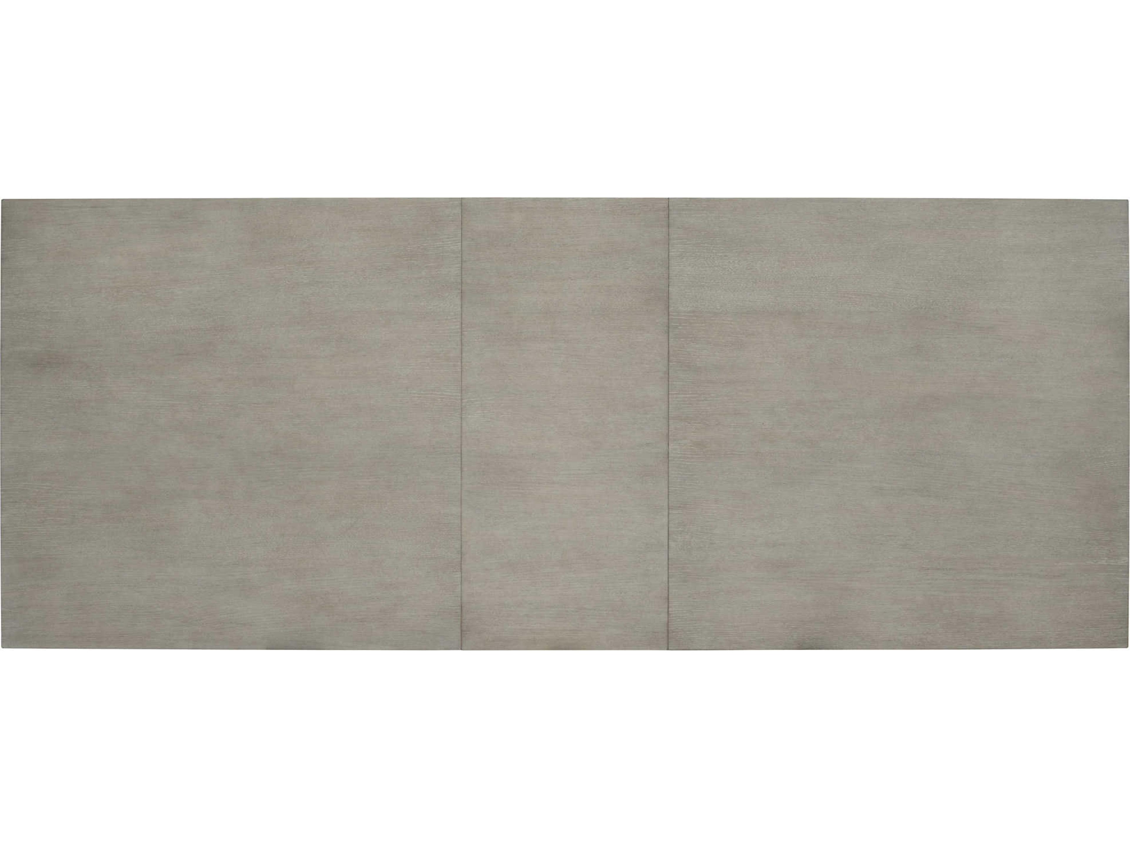 Bernhardt Linea Rectangular Wood Cerused Greige Textured Graphite Metal Dining Table