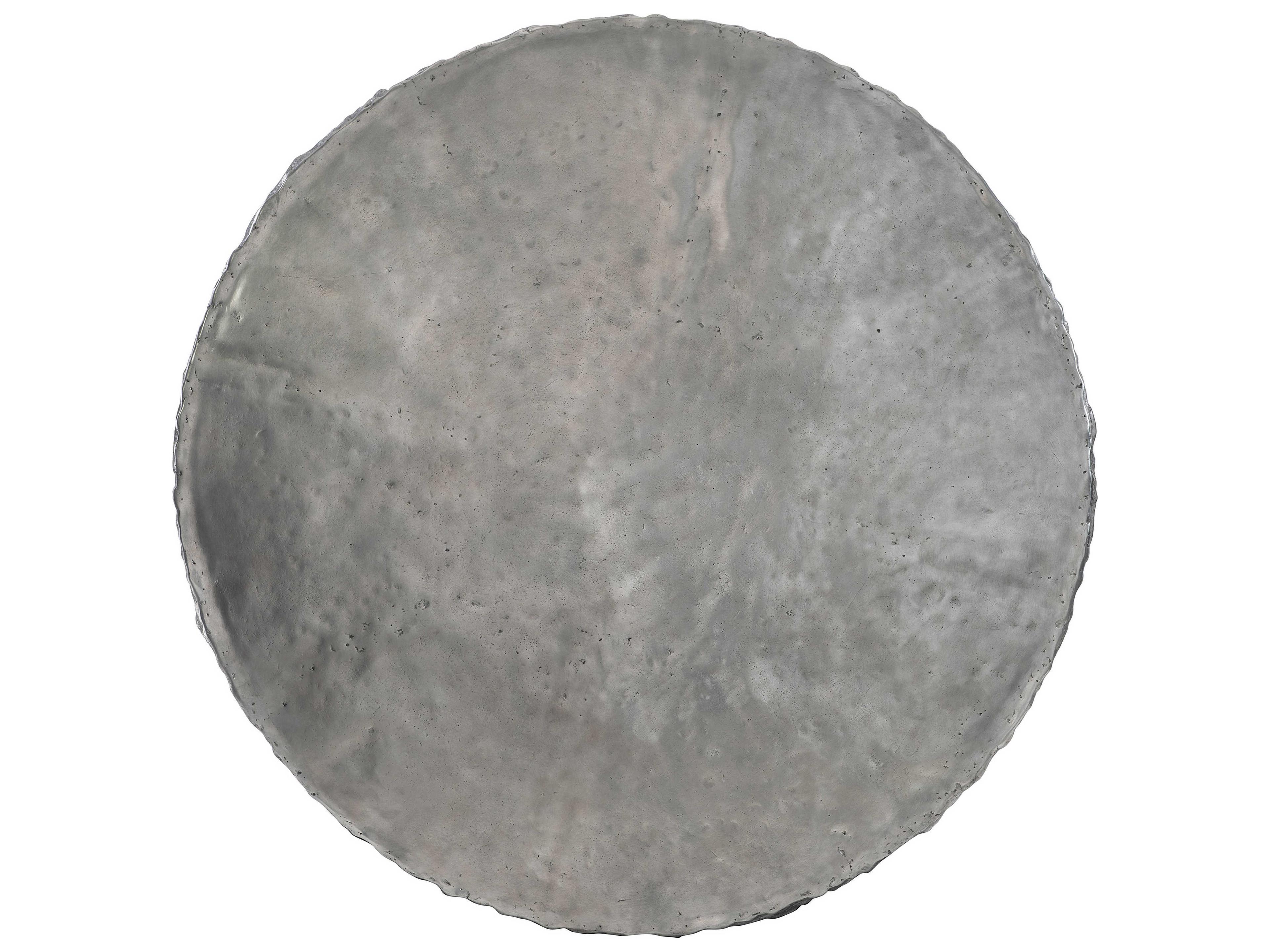 Bernhardt Interiors Cahill Round Marble Gray Brown Dining Table