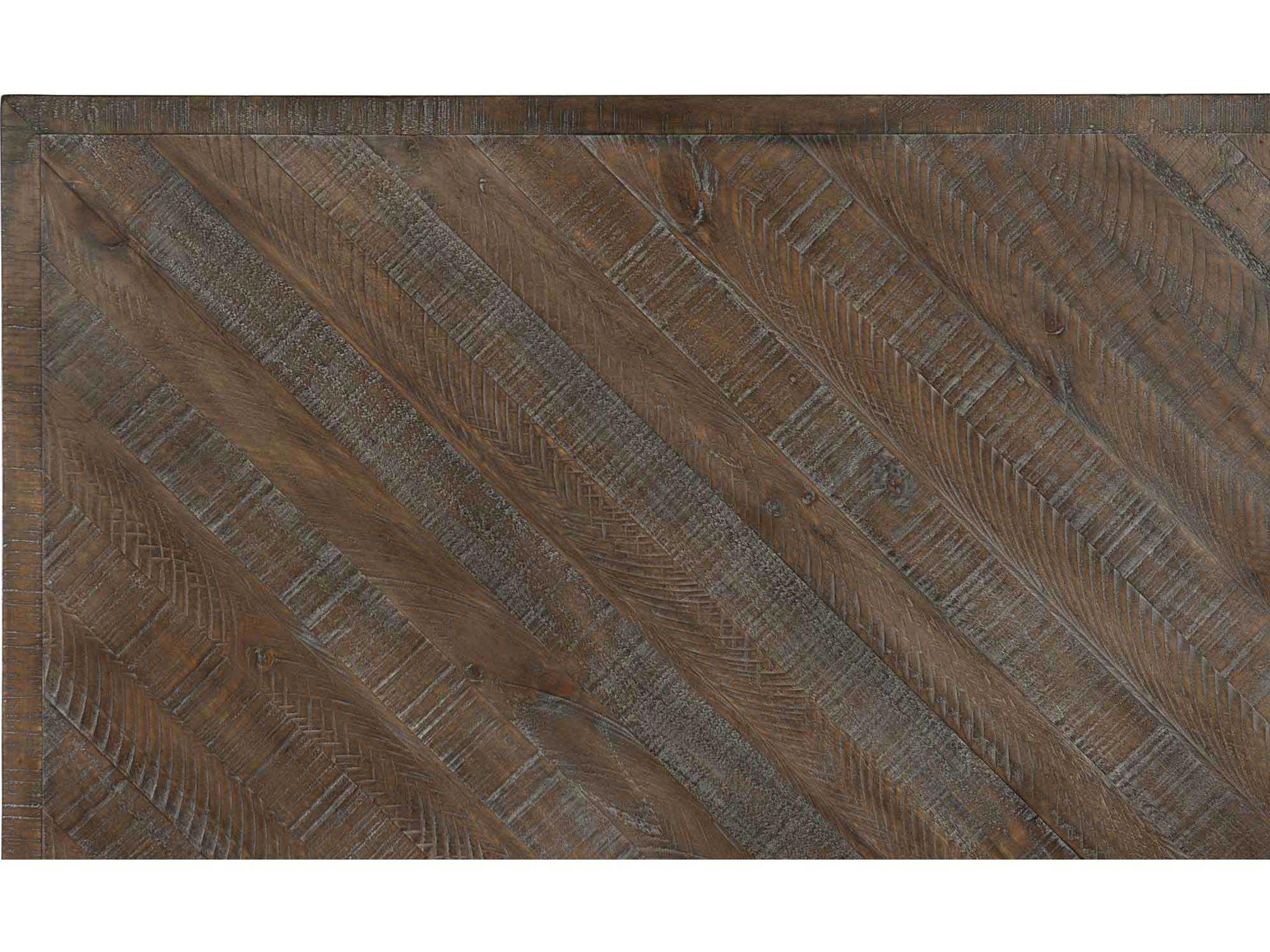 Bernhardt Logan Square Fuller Sable Brown Pine Wood Queen Panel Bed