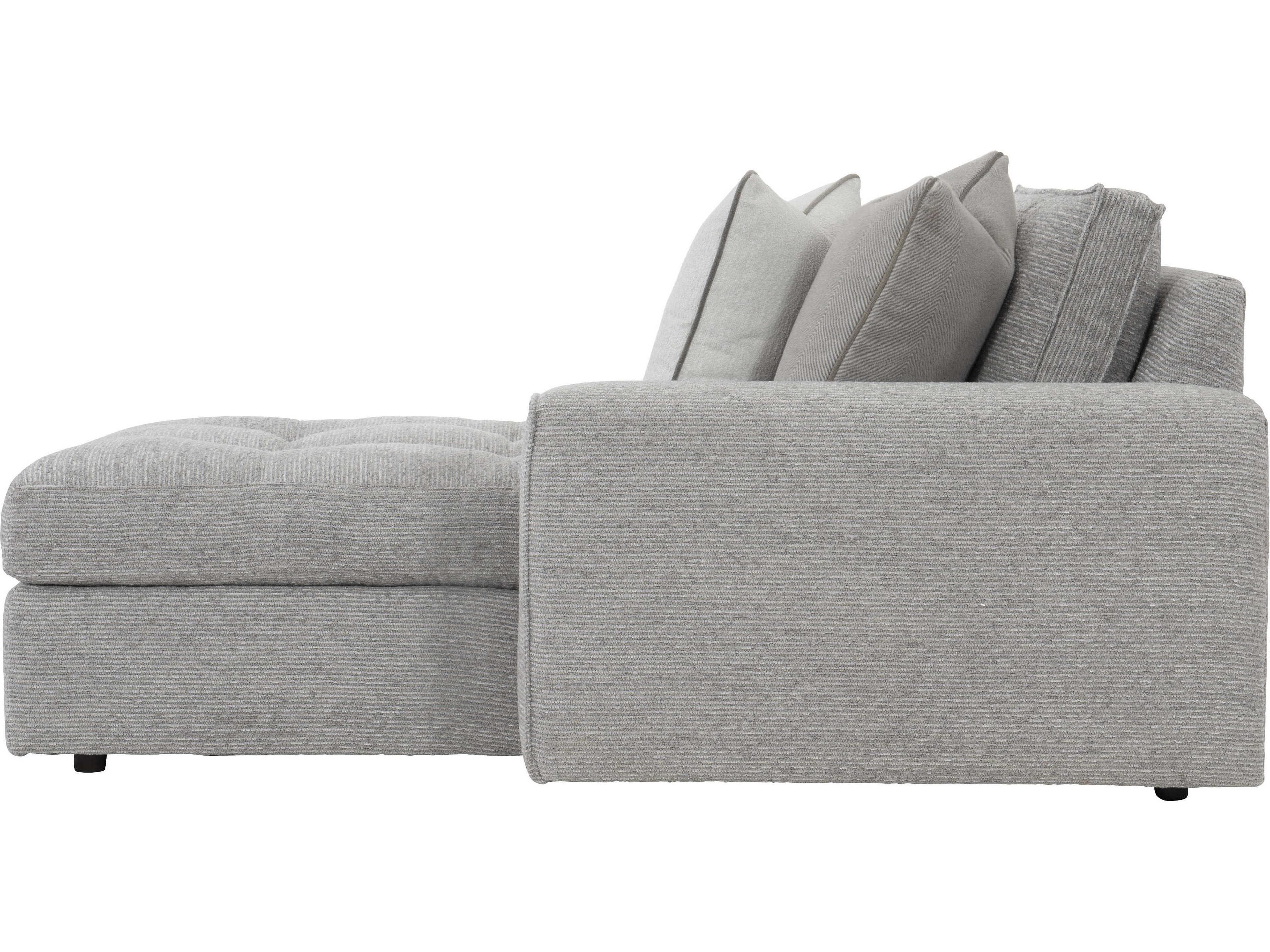 Bernhardt Gray Upholstered Sectional Sofa