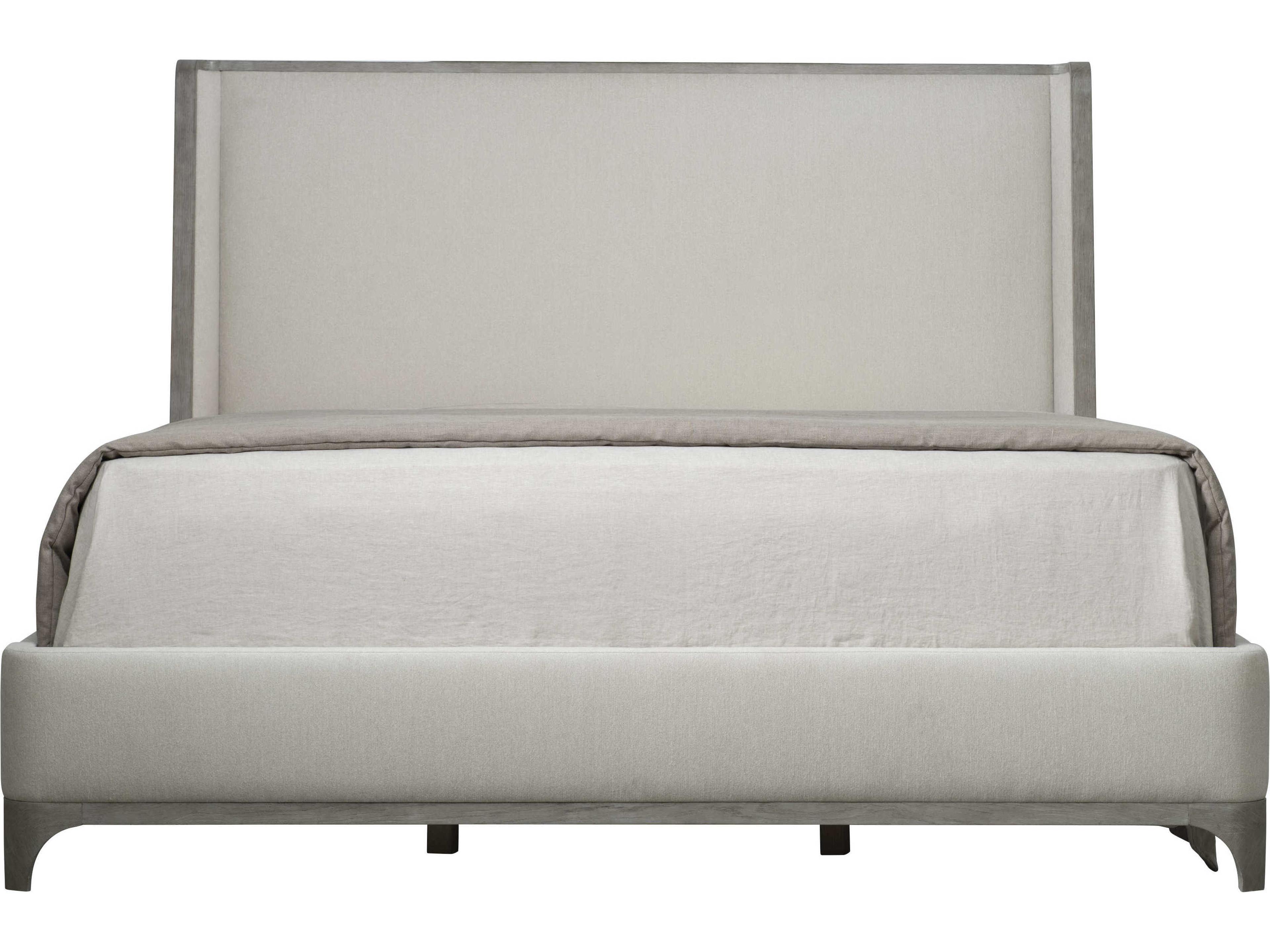 Bernhardt Albion White Hardwood Upholstered King Shelter Bed