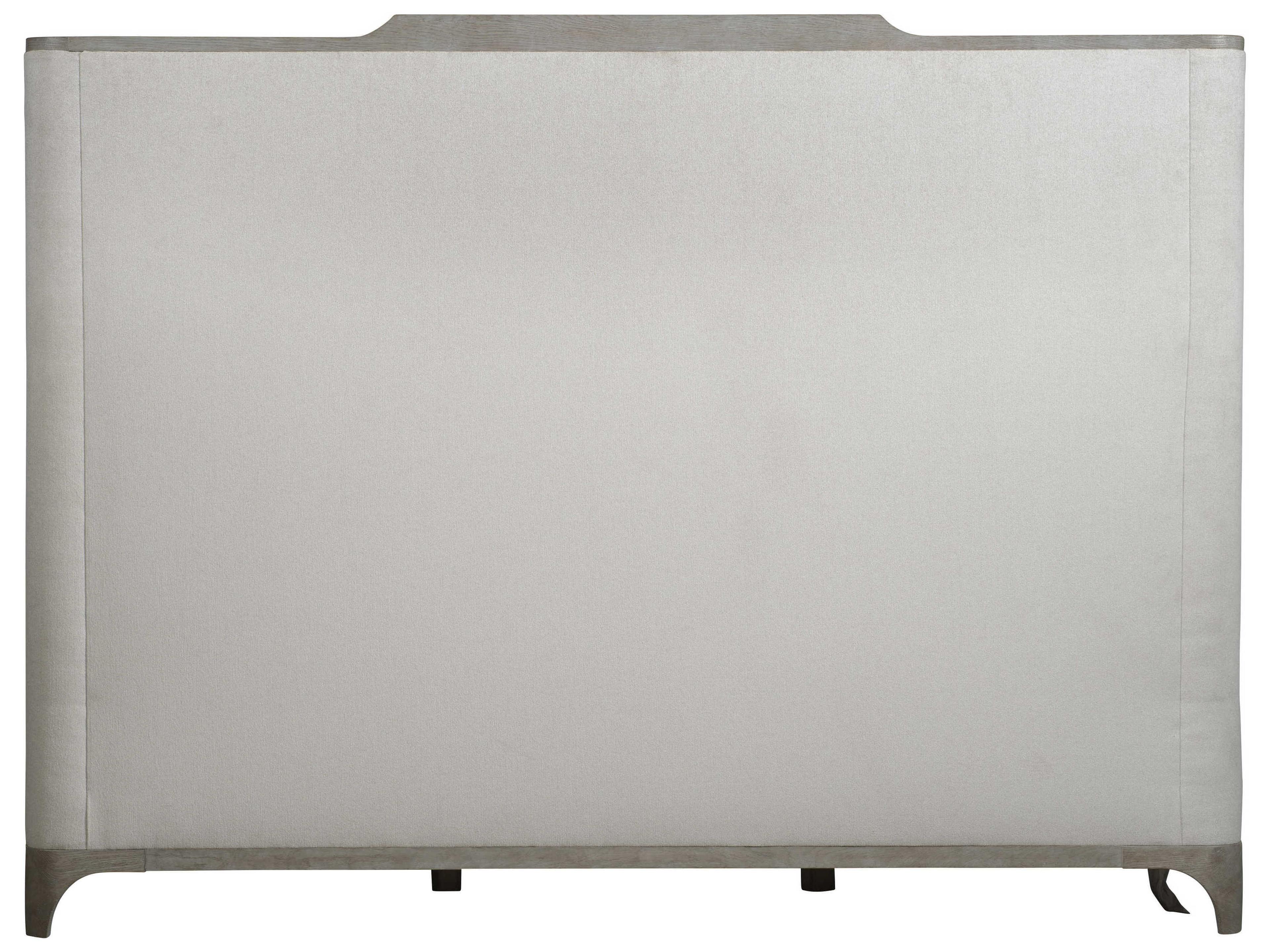 Bernhardt Albion White Hardwood Upholstered King Shelter Bed