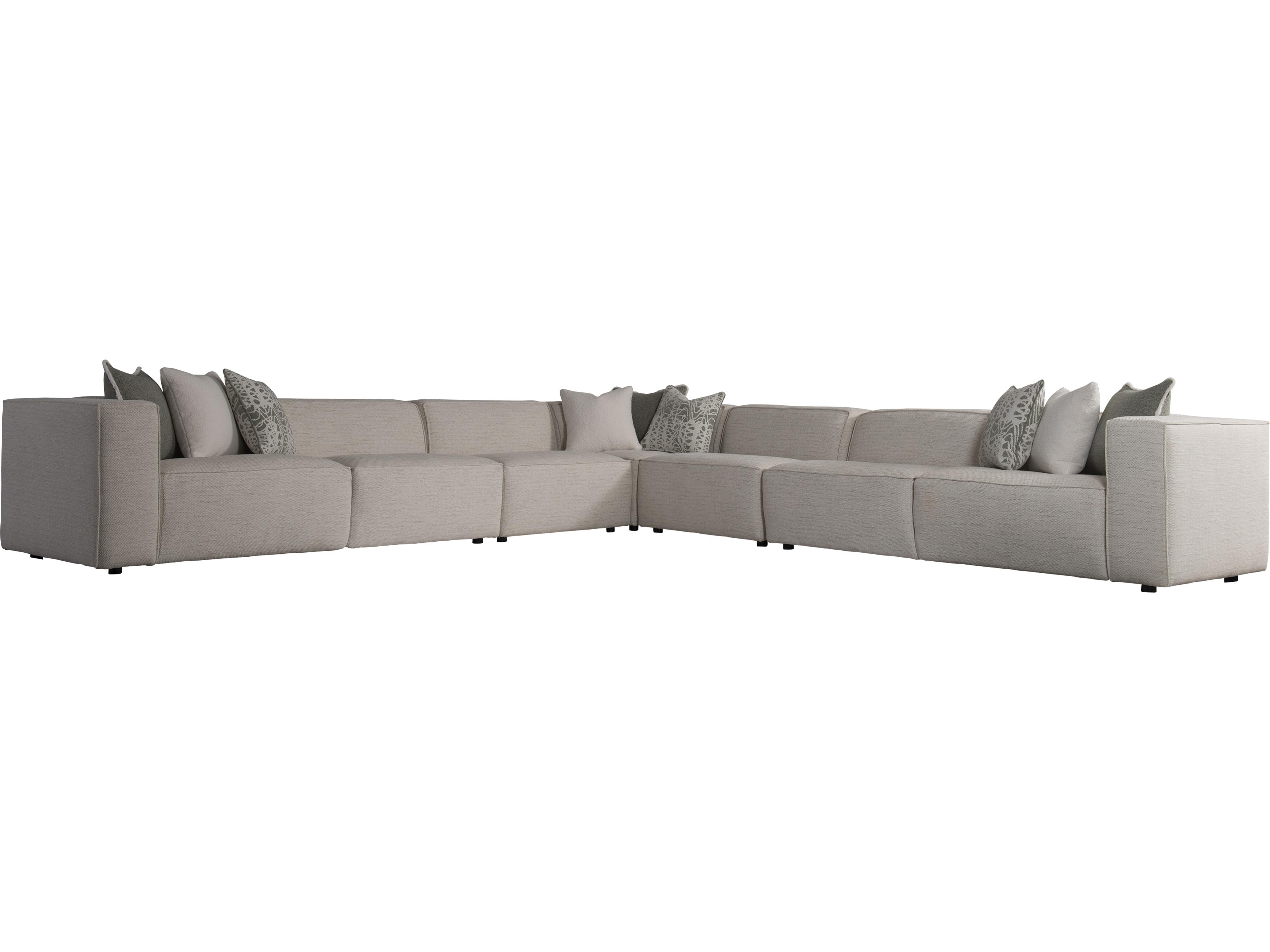 Plush Upholstered Sectional Sofa