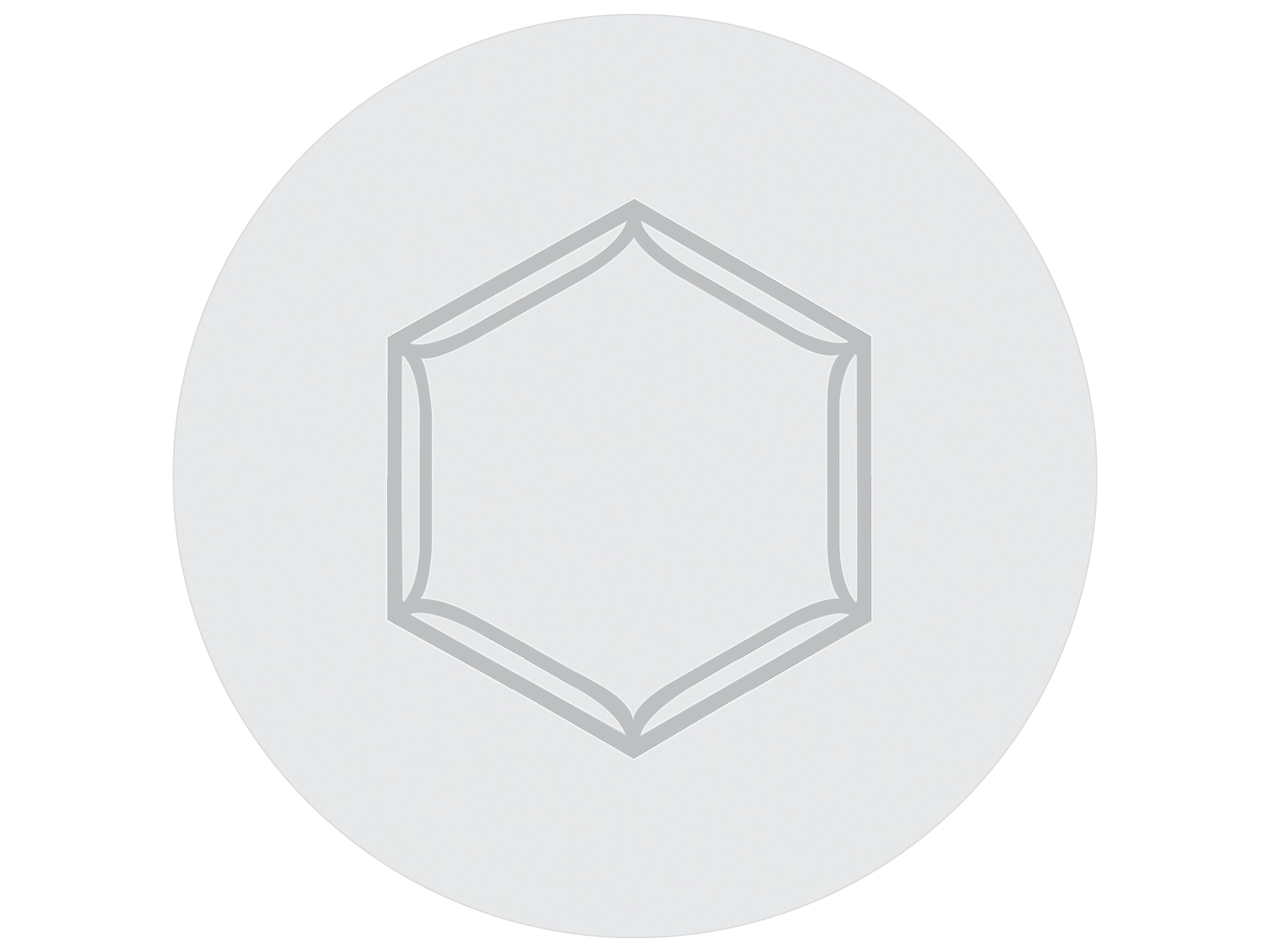 Bernhardt Argent Round Glass Dining Table