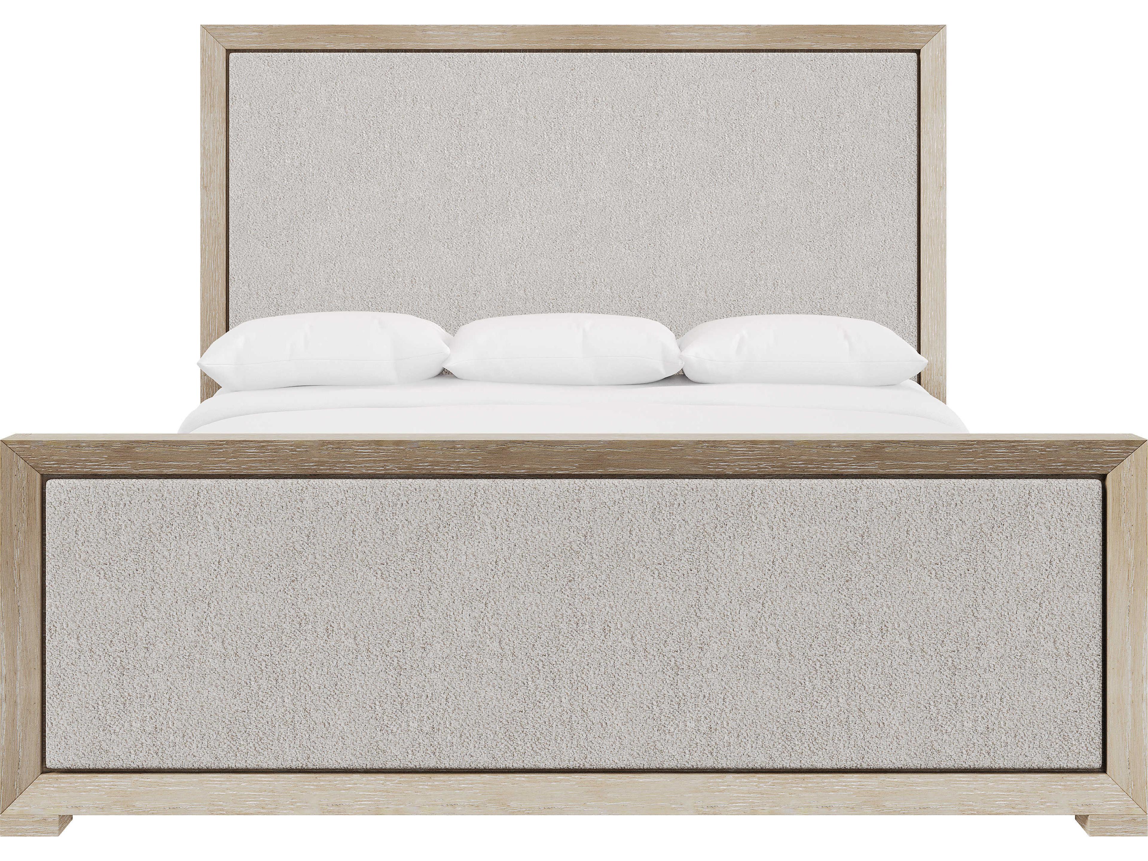 Prado Tawny Beige Upholstered King Panel Bed