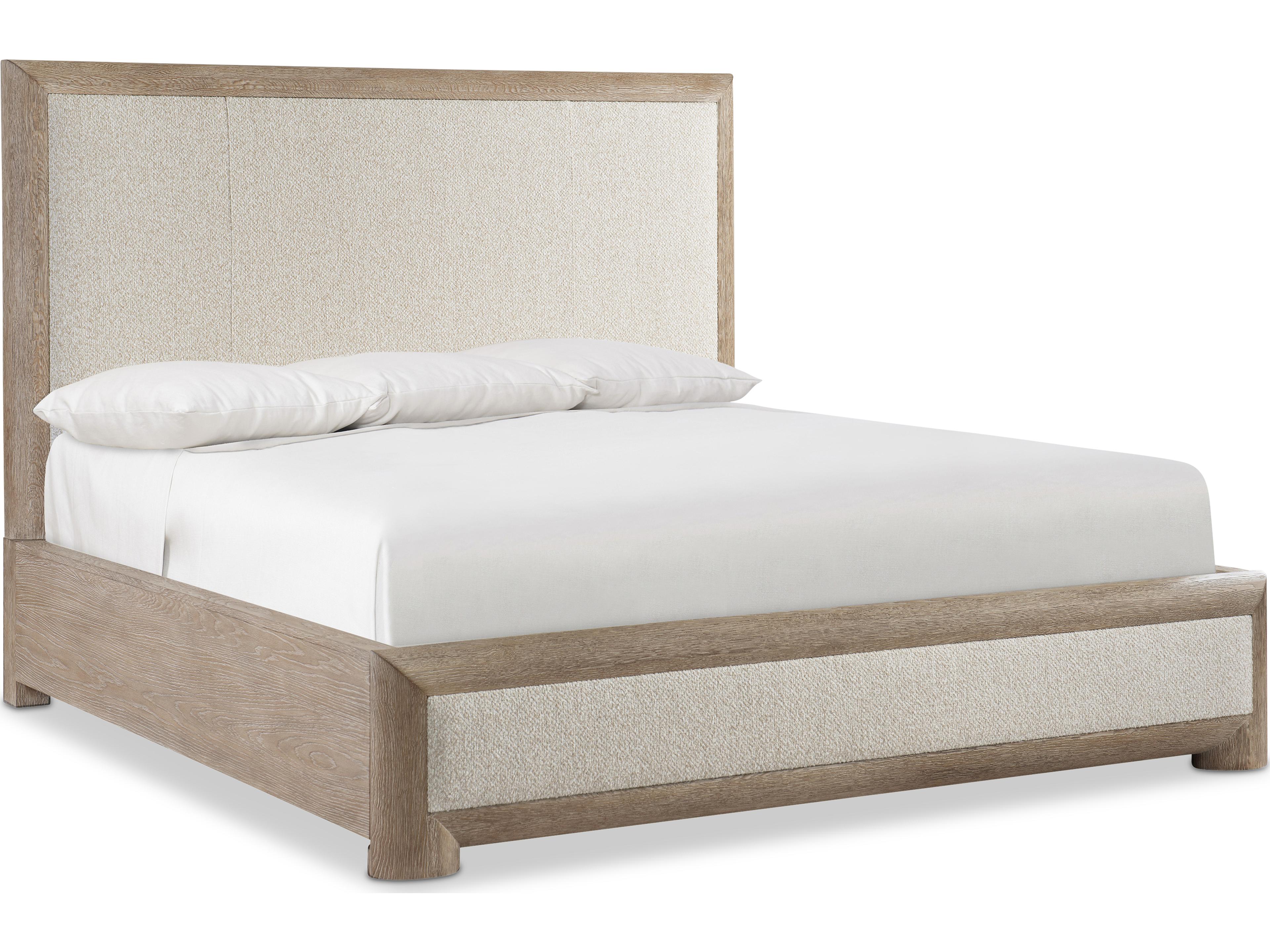 Aventura Brown Wood Queen Panel Bed