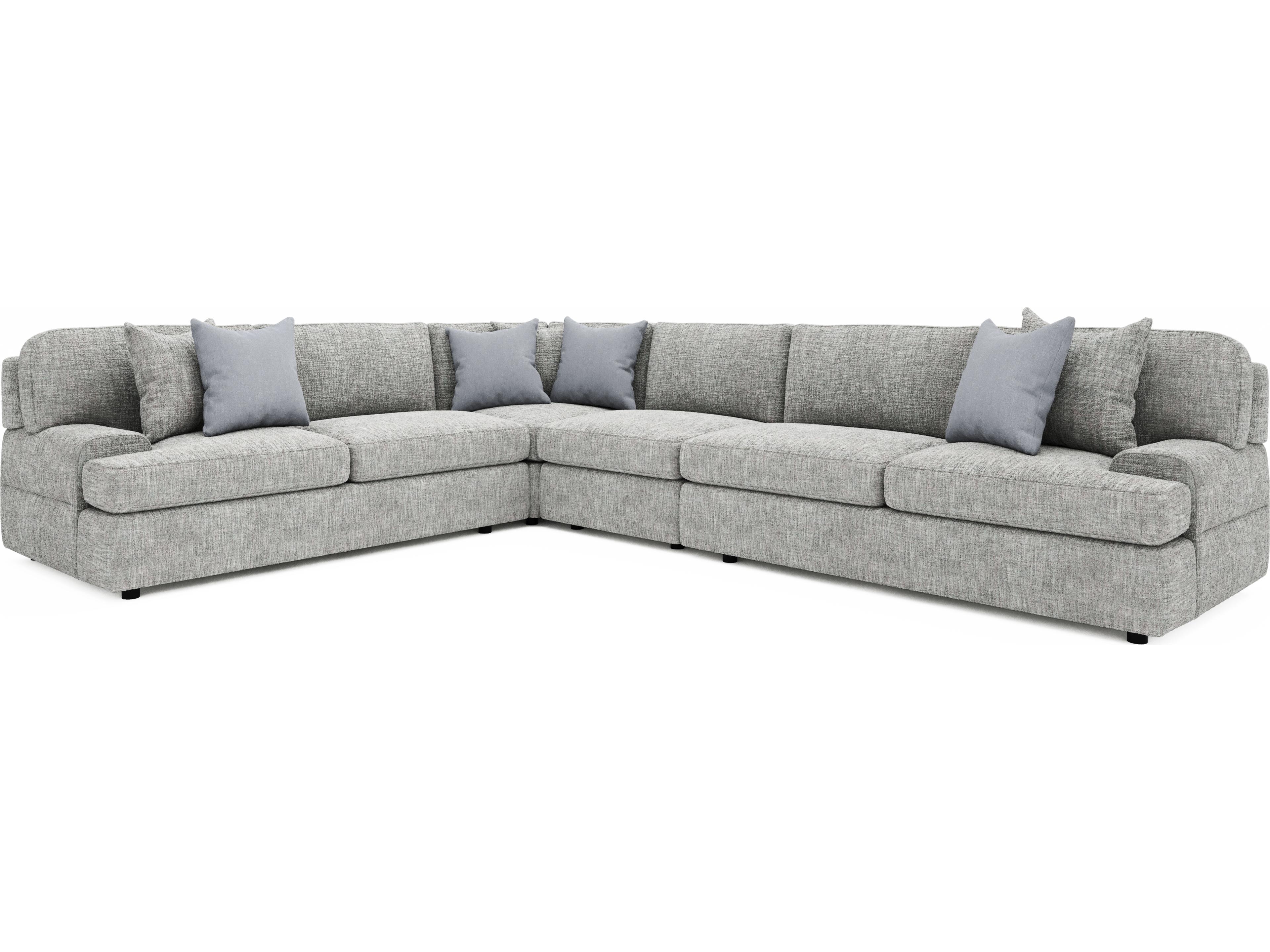 Serena Gray Upholstered Sectional Sofa