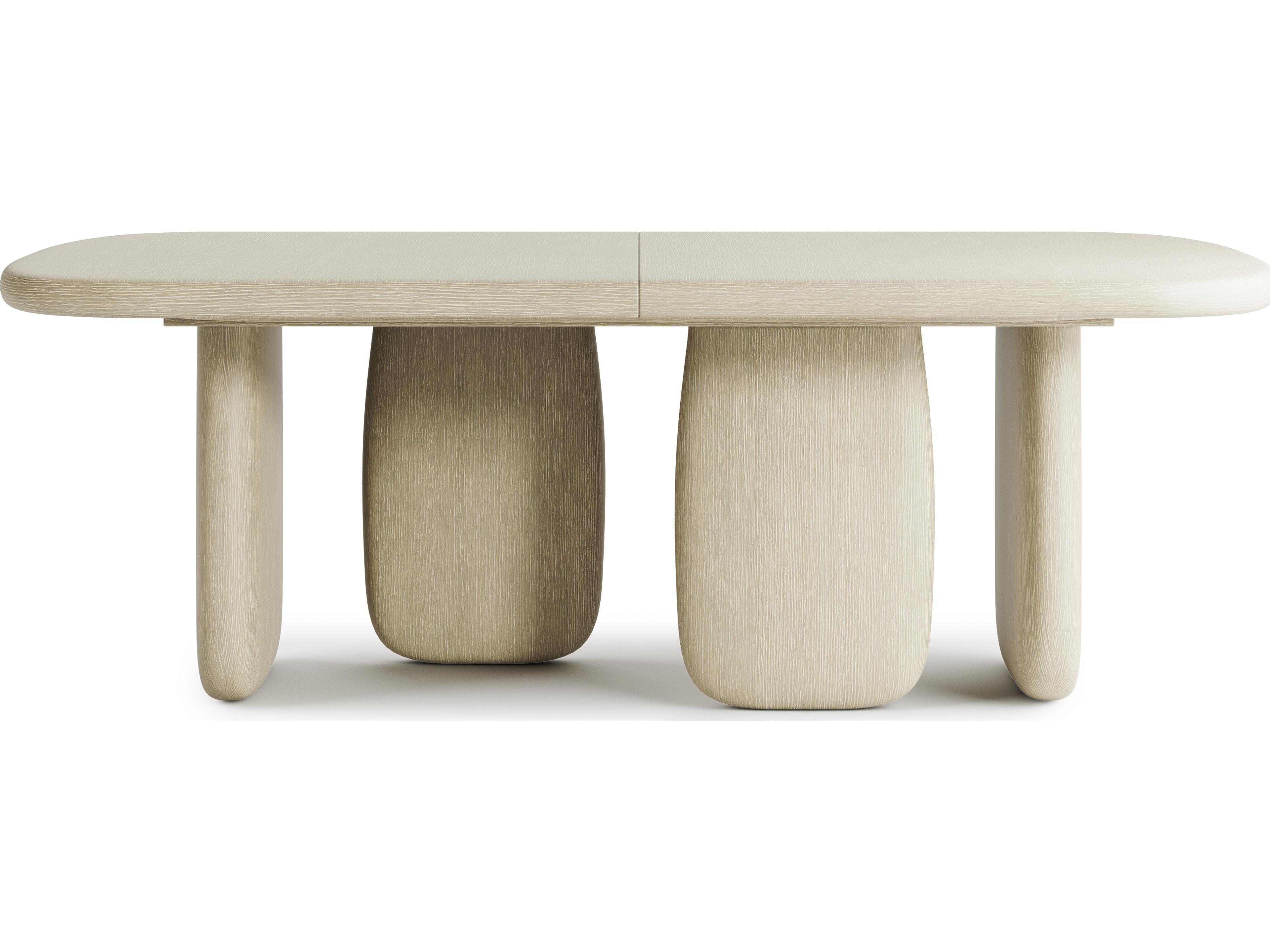 Bernhardt Arcadia Rectangular Wood Clay Dining Table