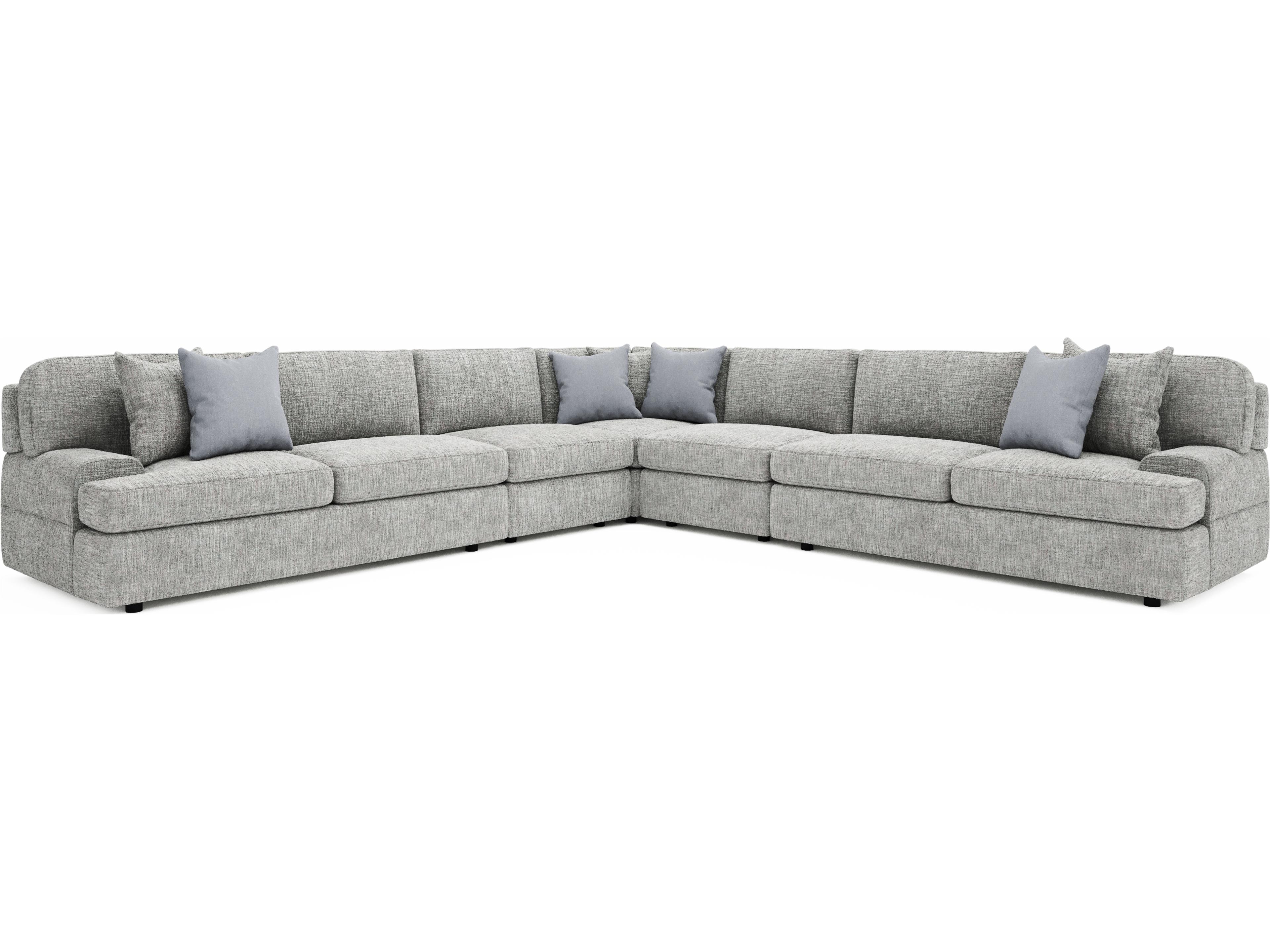 Serena Gray Upholstered Sectional Sofa