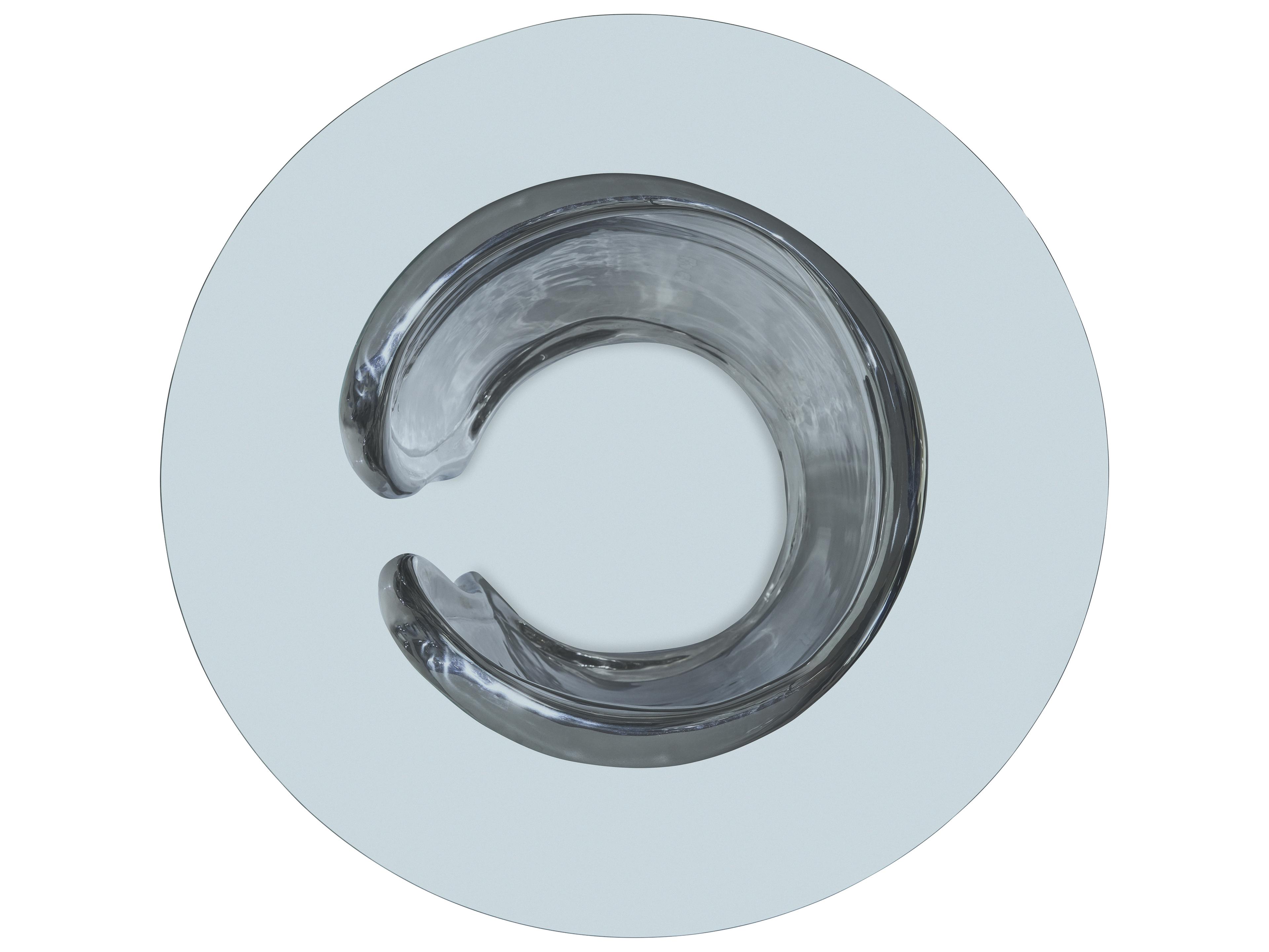 Bernhardt Agnes Round Glass Dining Table