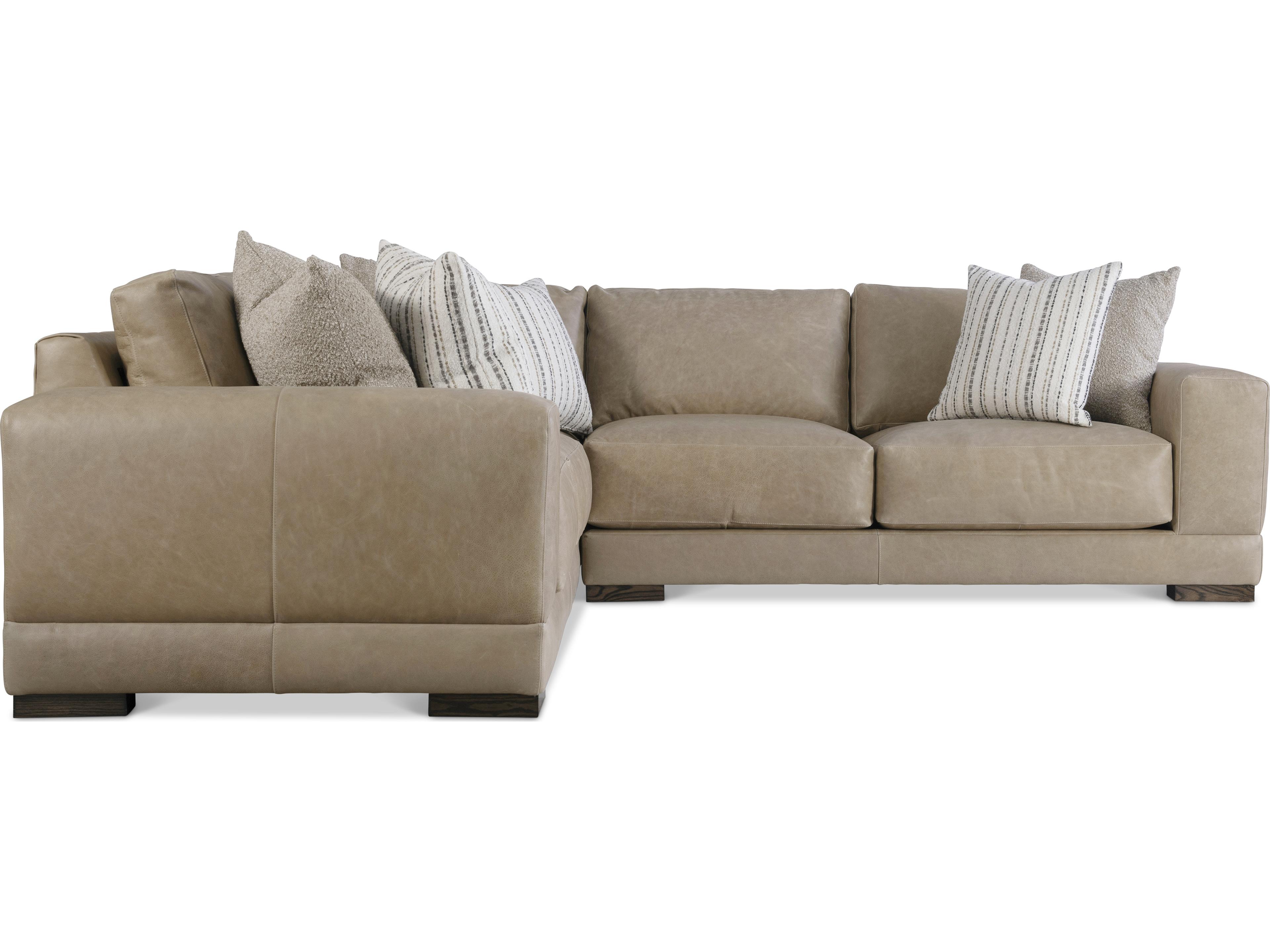 Bernhardt Lars Leather Sectional Sofa
