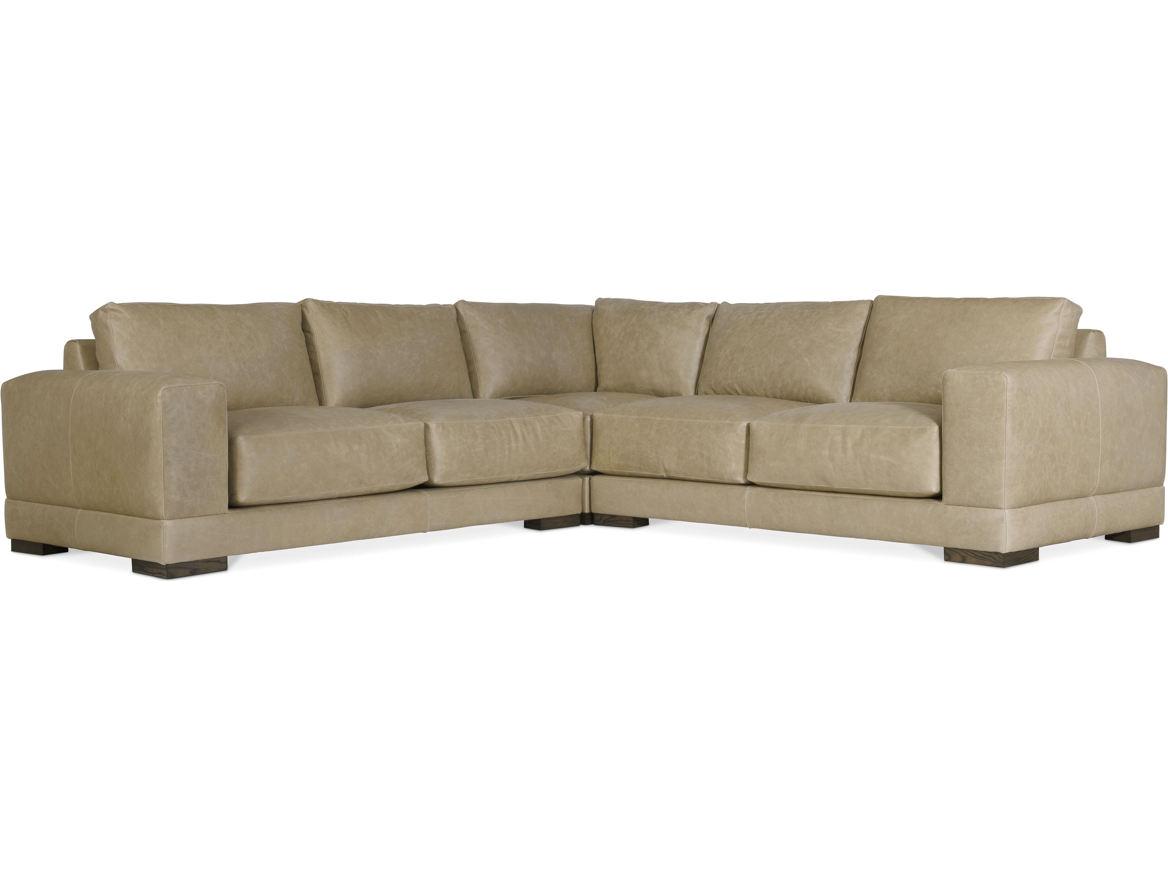 Bernhardt Lars Leather Sectional Sofa