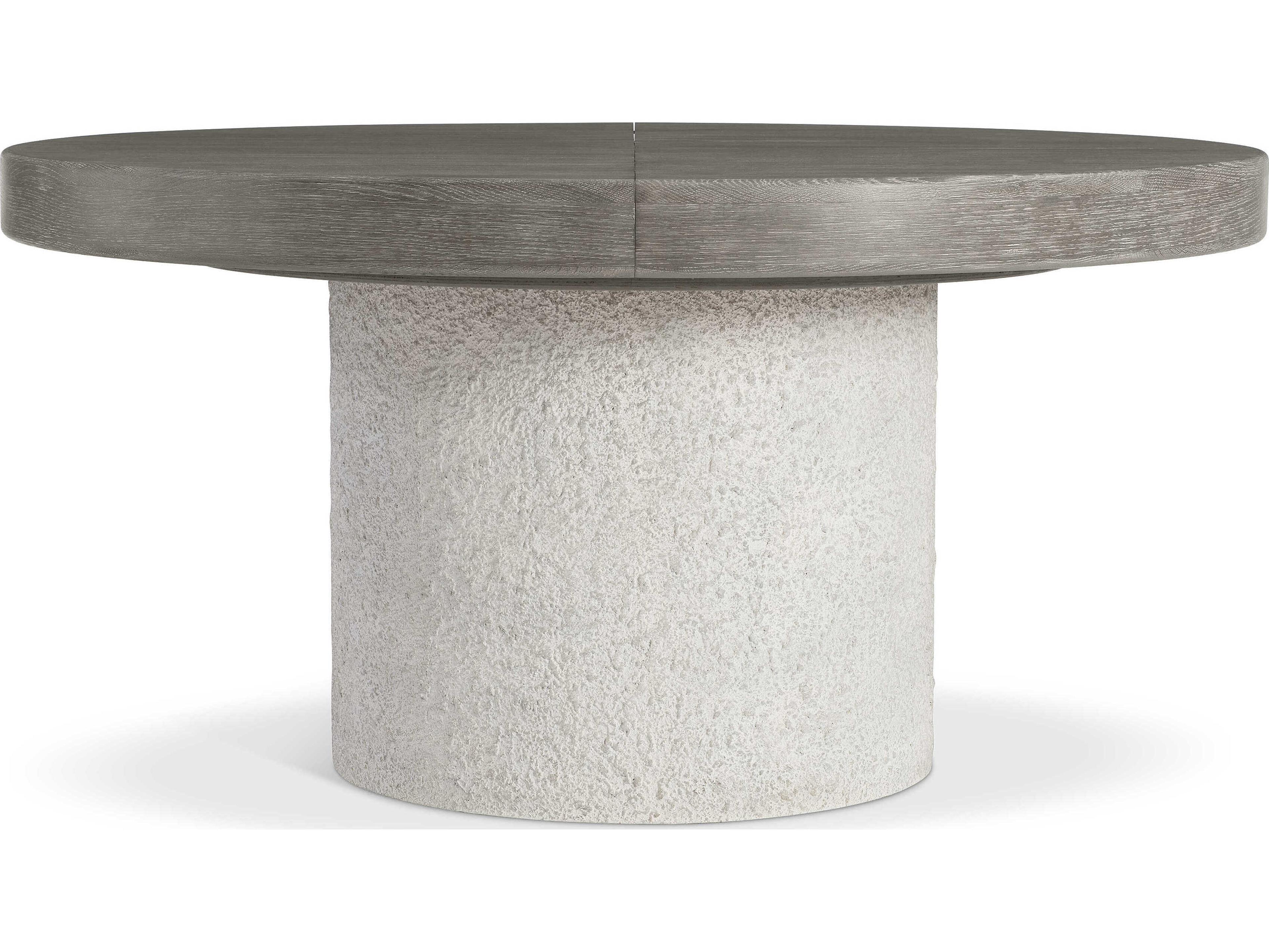 Monolith Round Wood Beige Dining Table