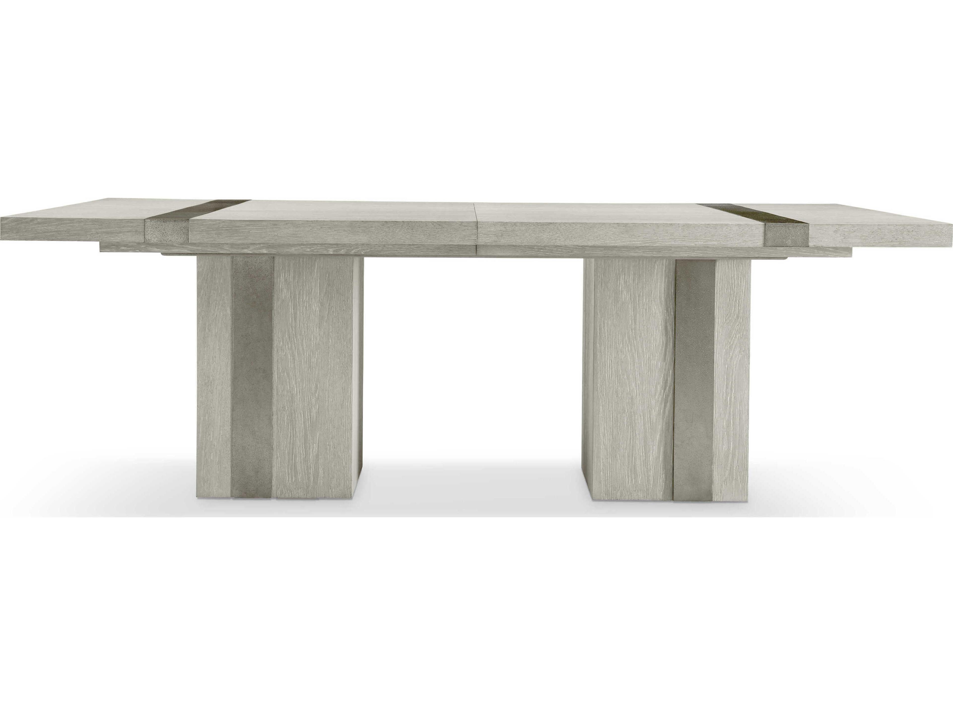 Tempo Rectangular Wood Beige Dining Table