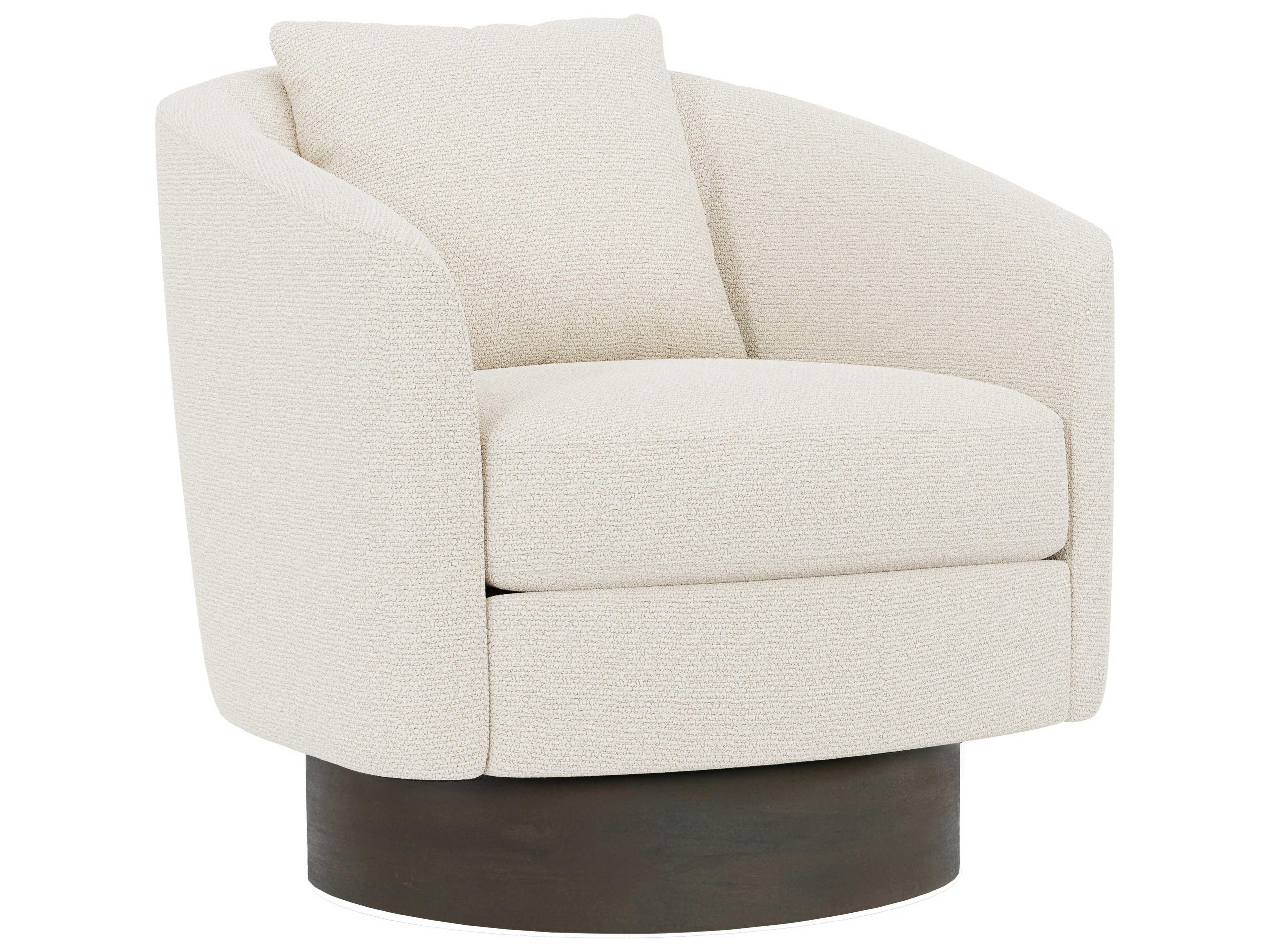Bernhardt Camino Swivel Fabric Accent Chair