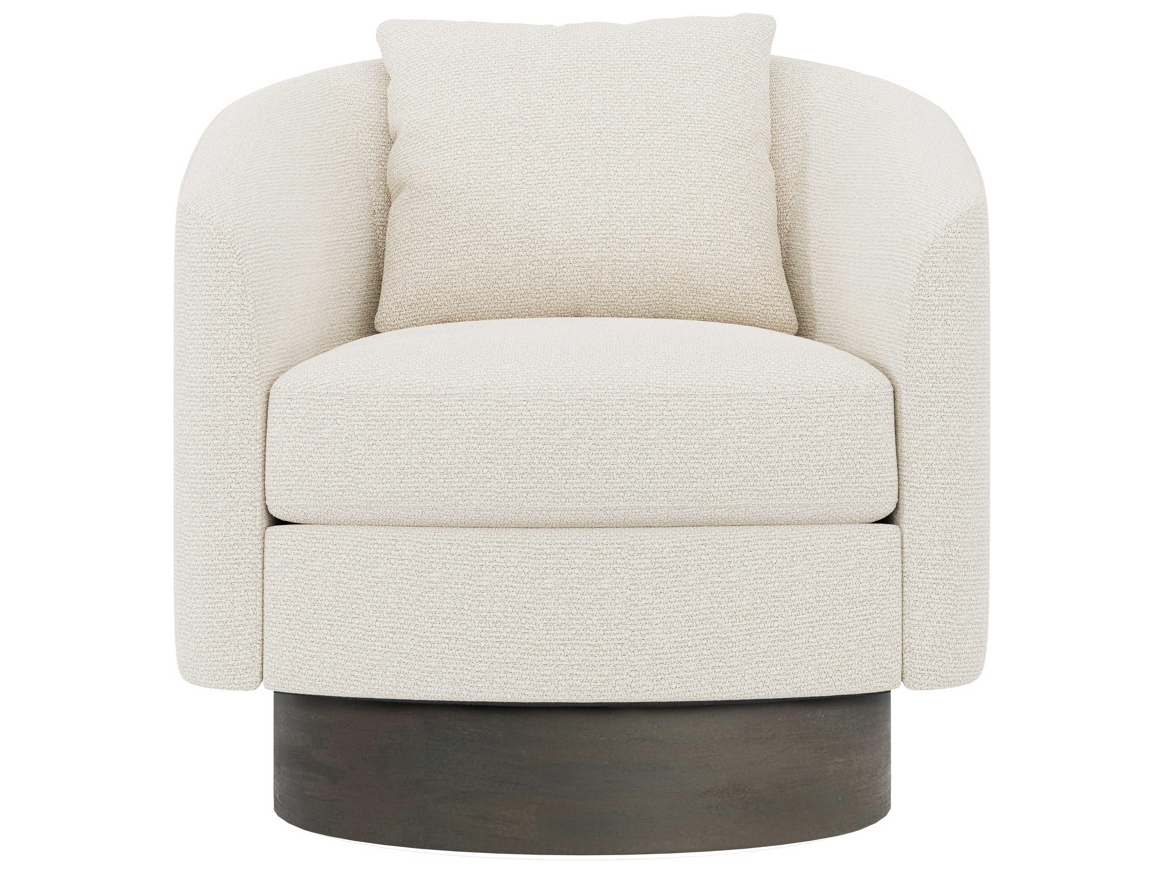 Bernhardt Camino Swivel Fabric Accent Chair