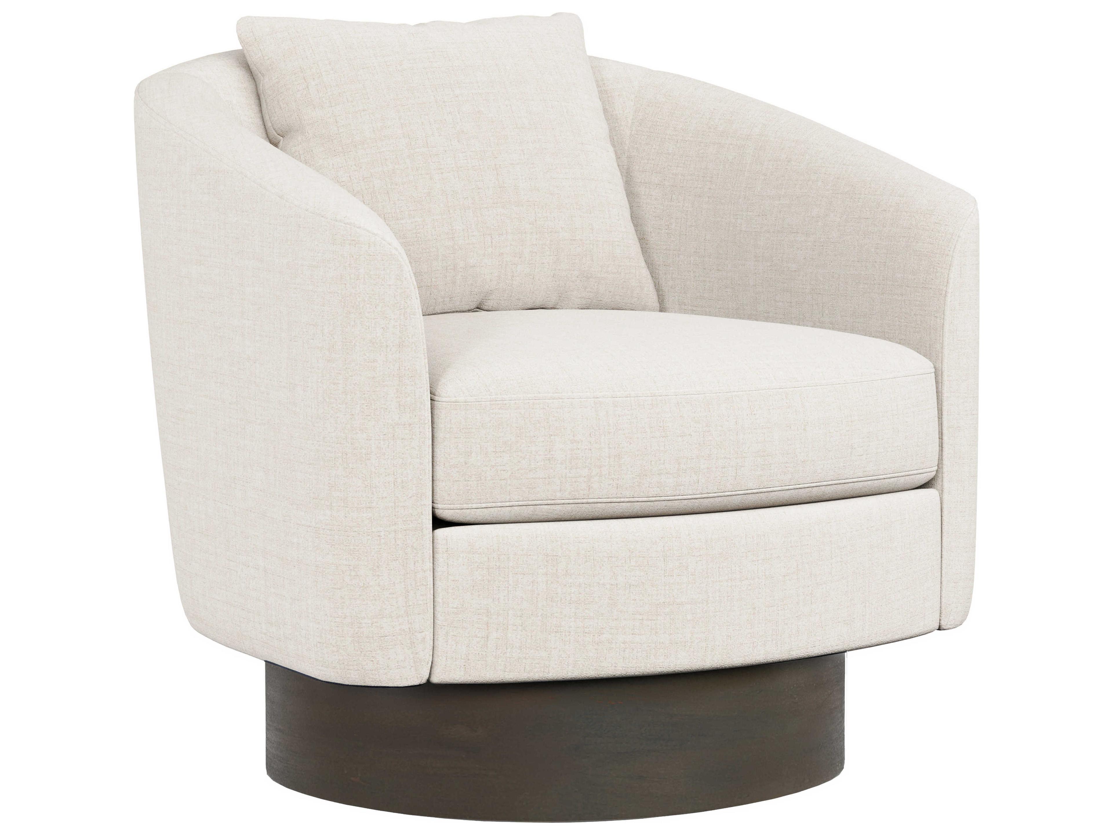 Bernhardt Camino Swivel Fabric Accent Chair