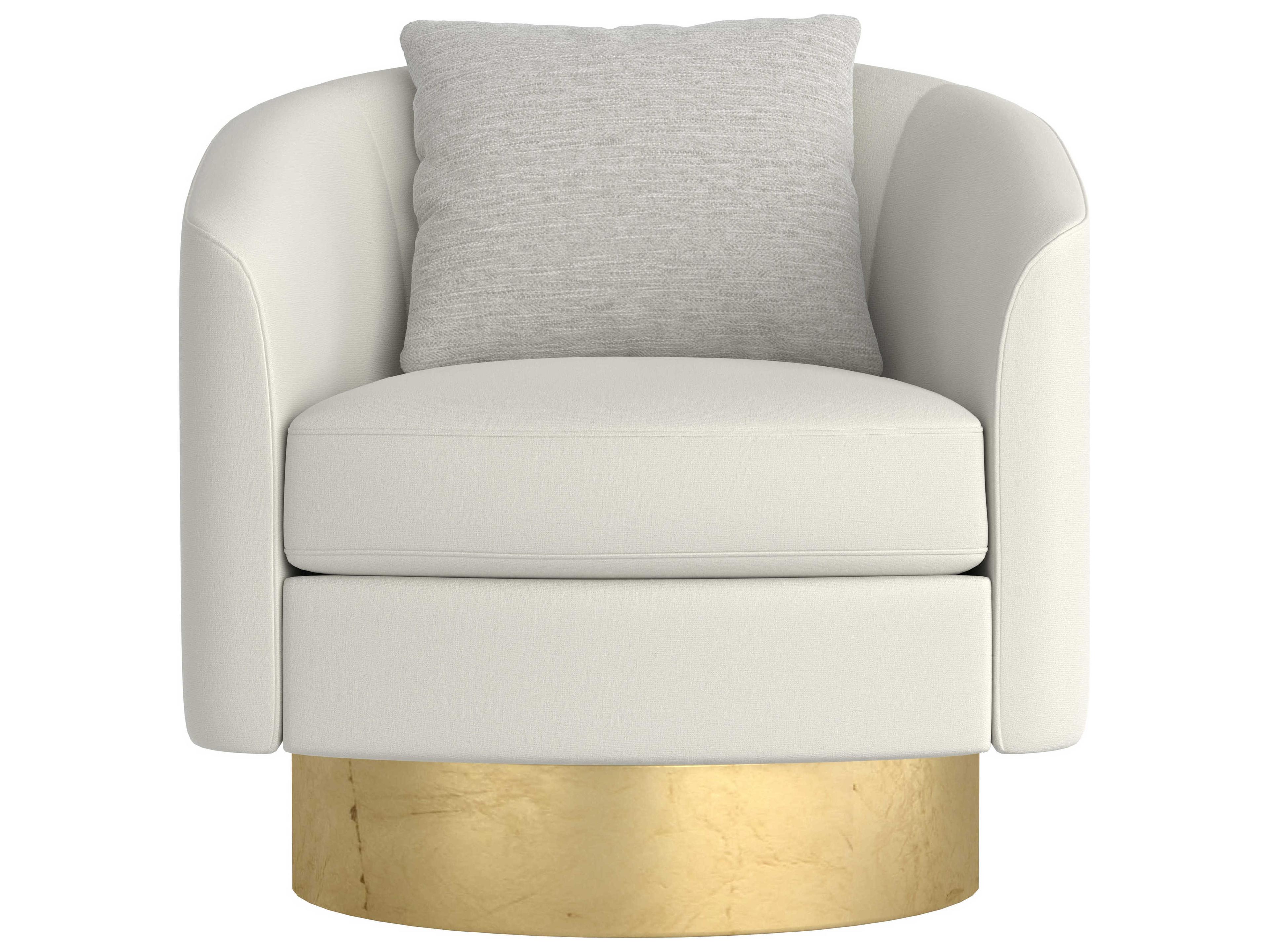 Bernhardt Camino Swivel Fabric Accent Chair