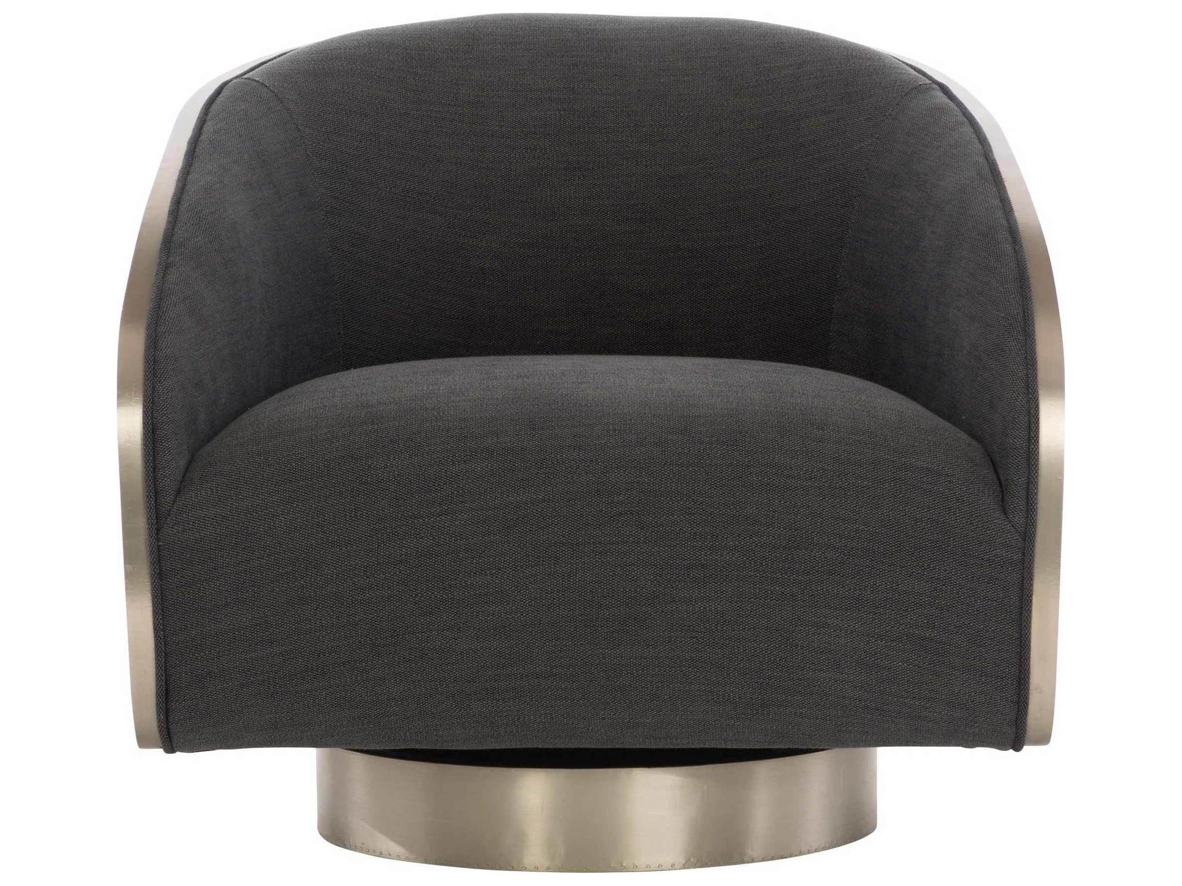Bernhardt Miles Swivel Fabric Accent Chair