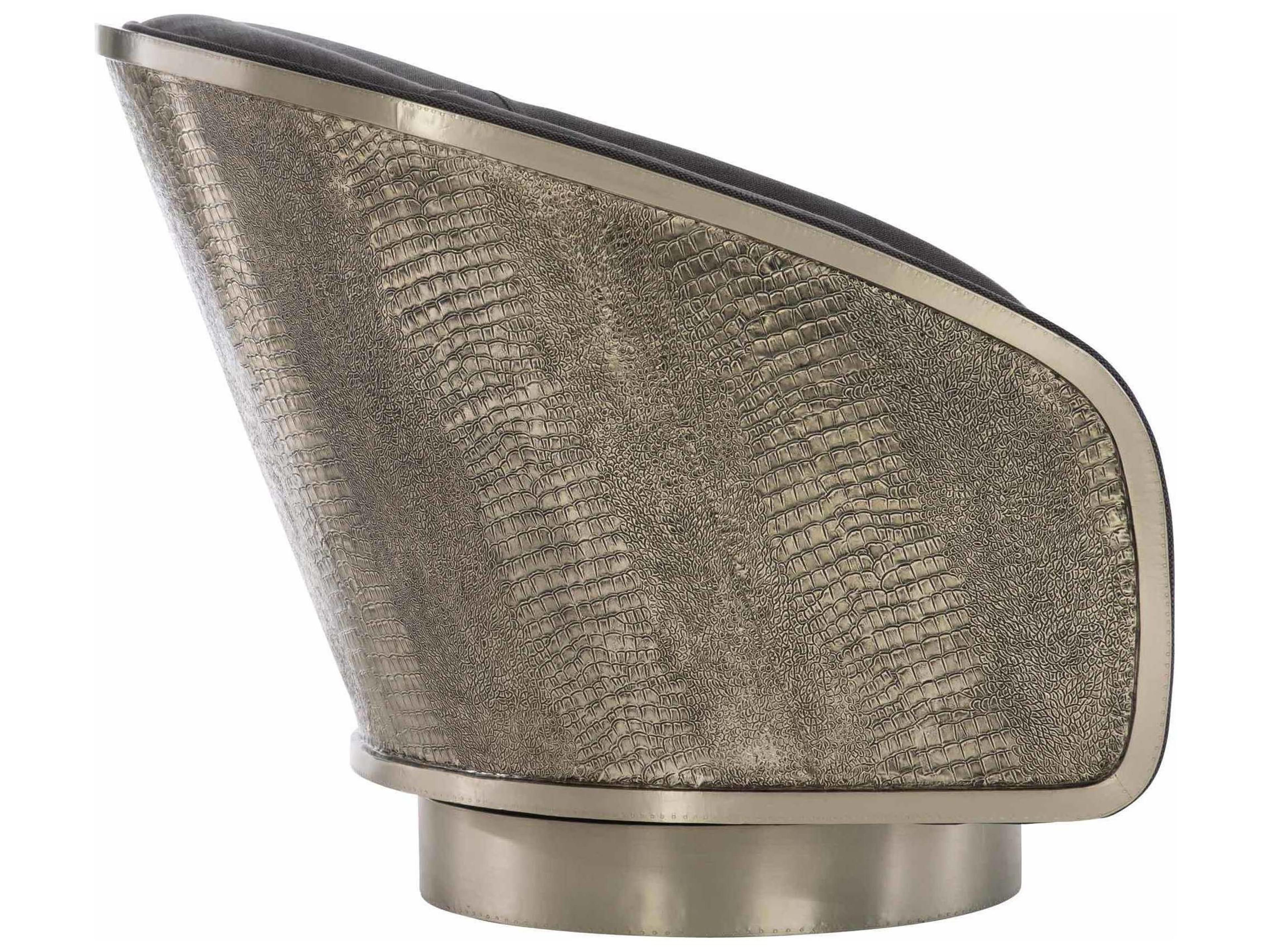 Bernhardt Miles Swivel Fabric Accent Chair