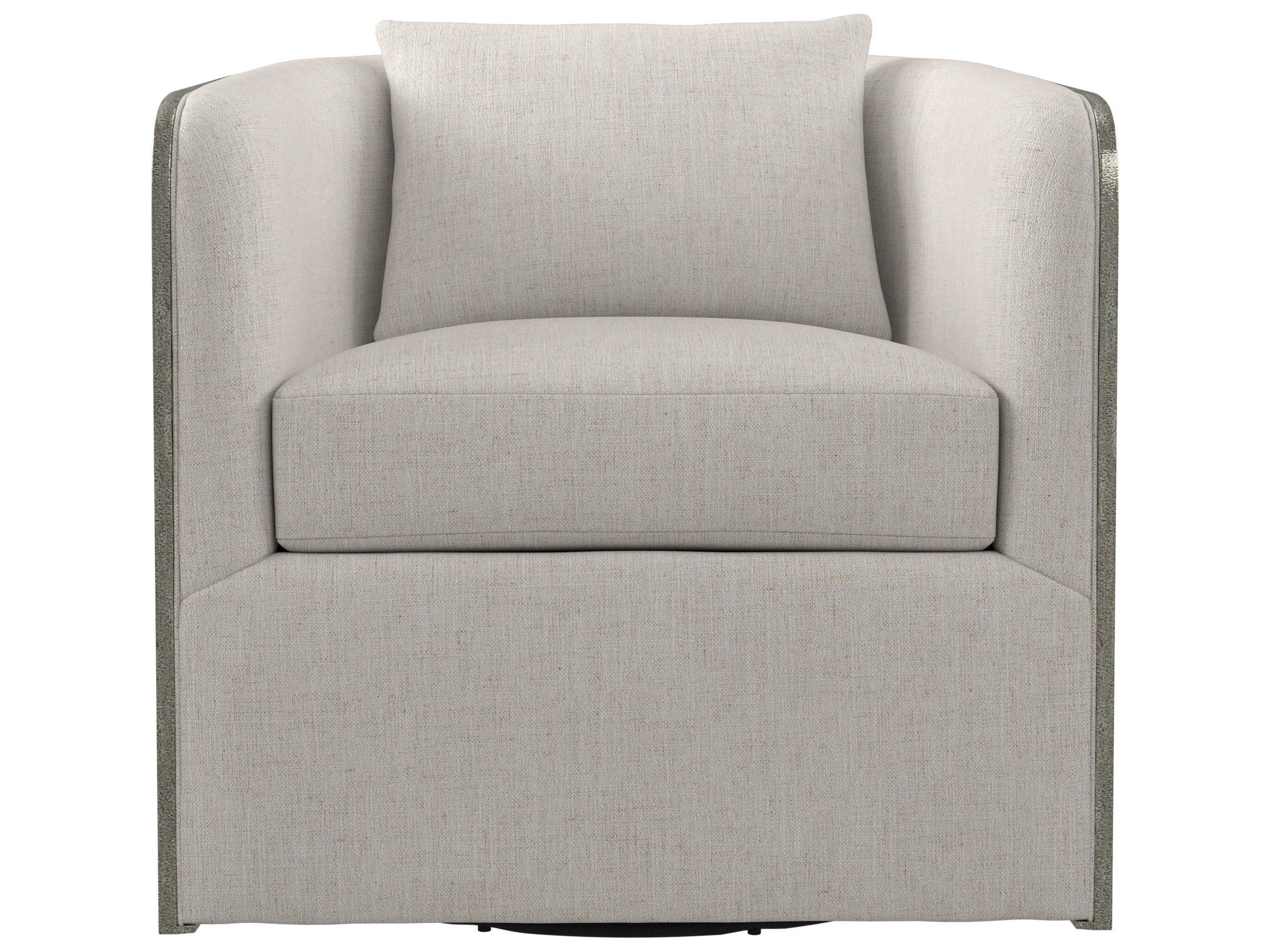 Bernhardt Eliot Swivel Fabric Accent Chair