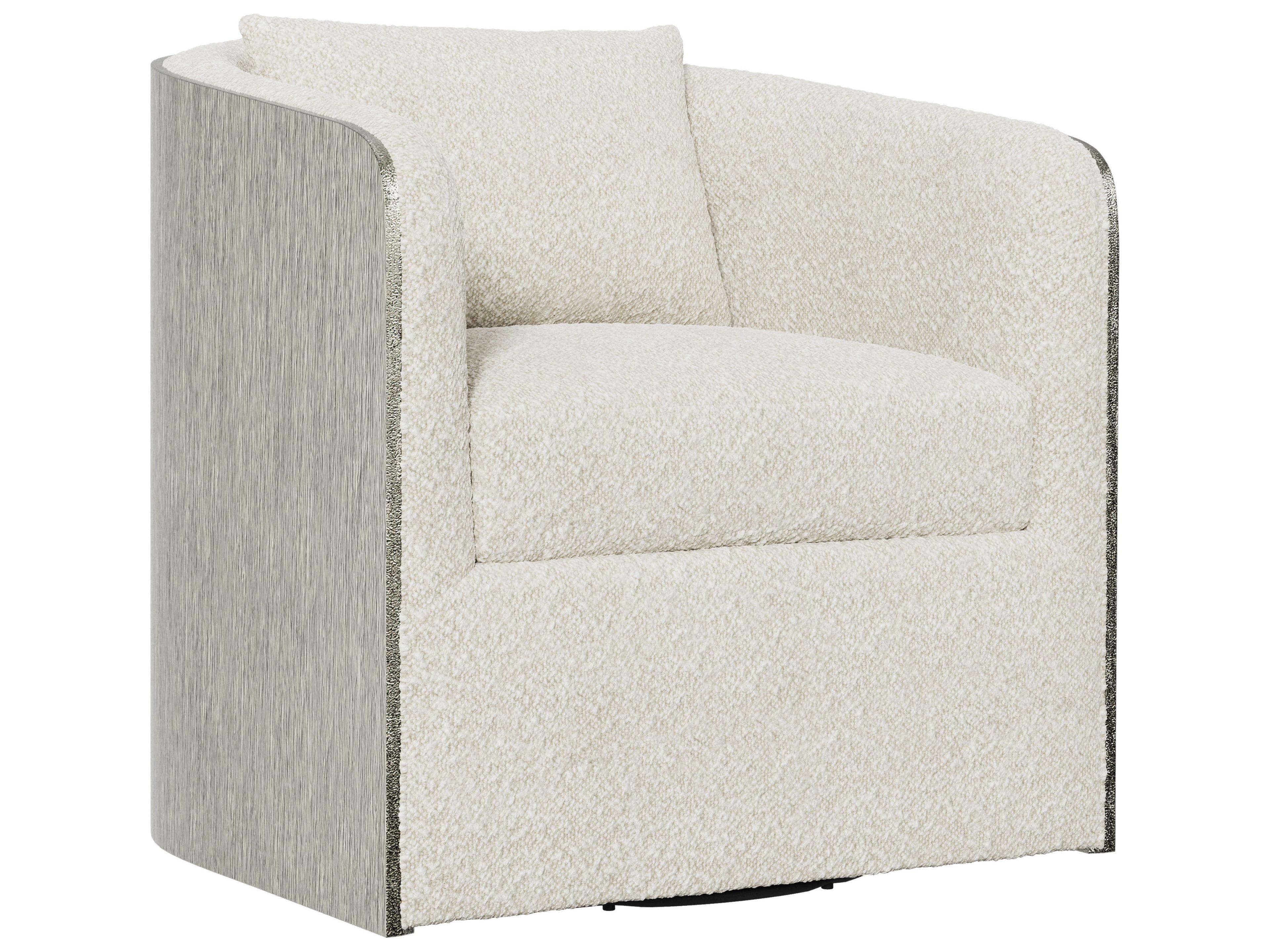 Bernhardt Eliot Swivel Fabric Accent Chair