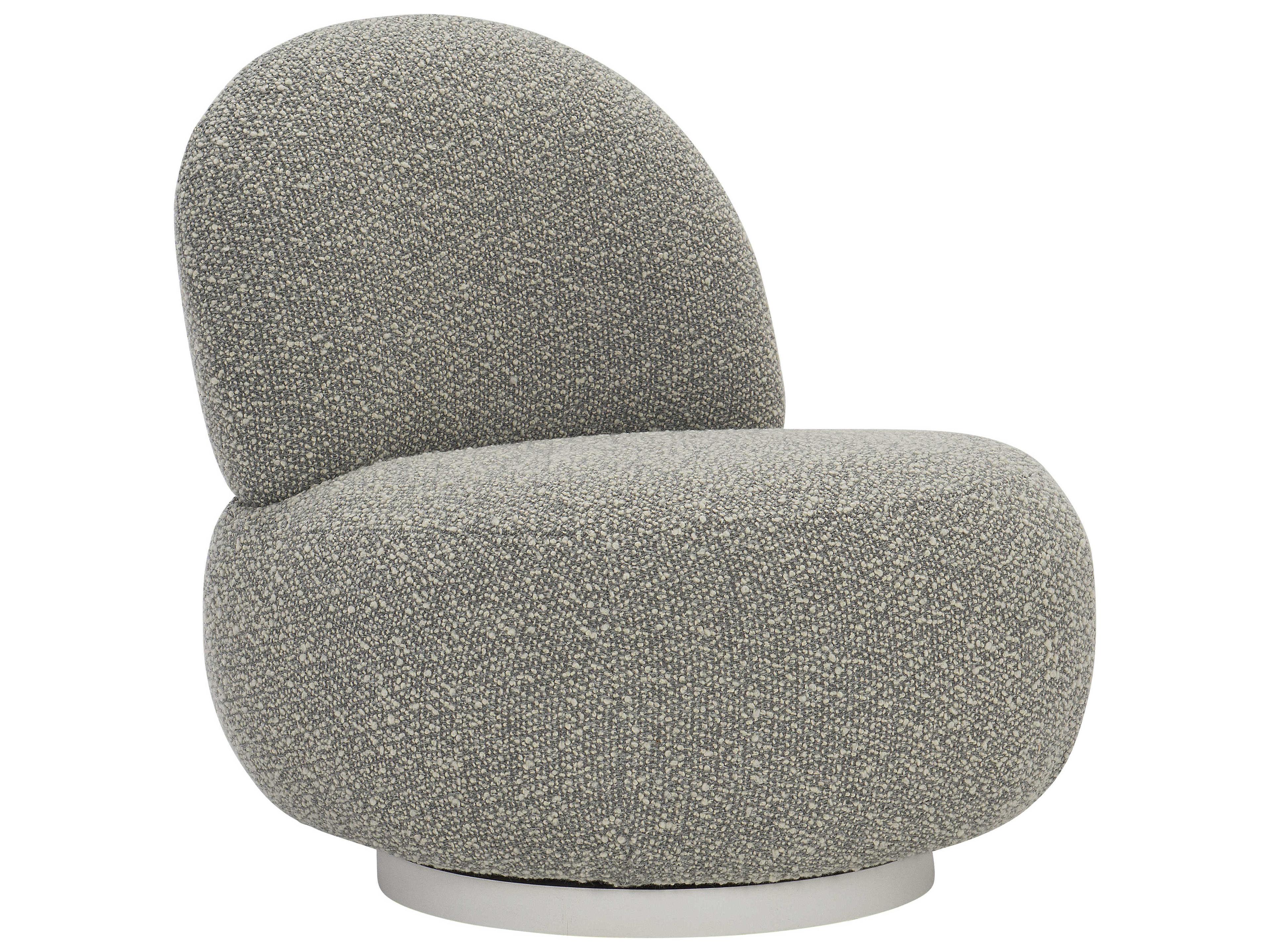 Interiors Lulu Swivel Fabric Accent Chair