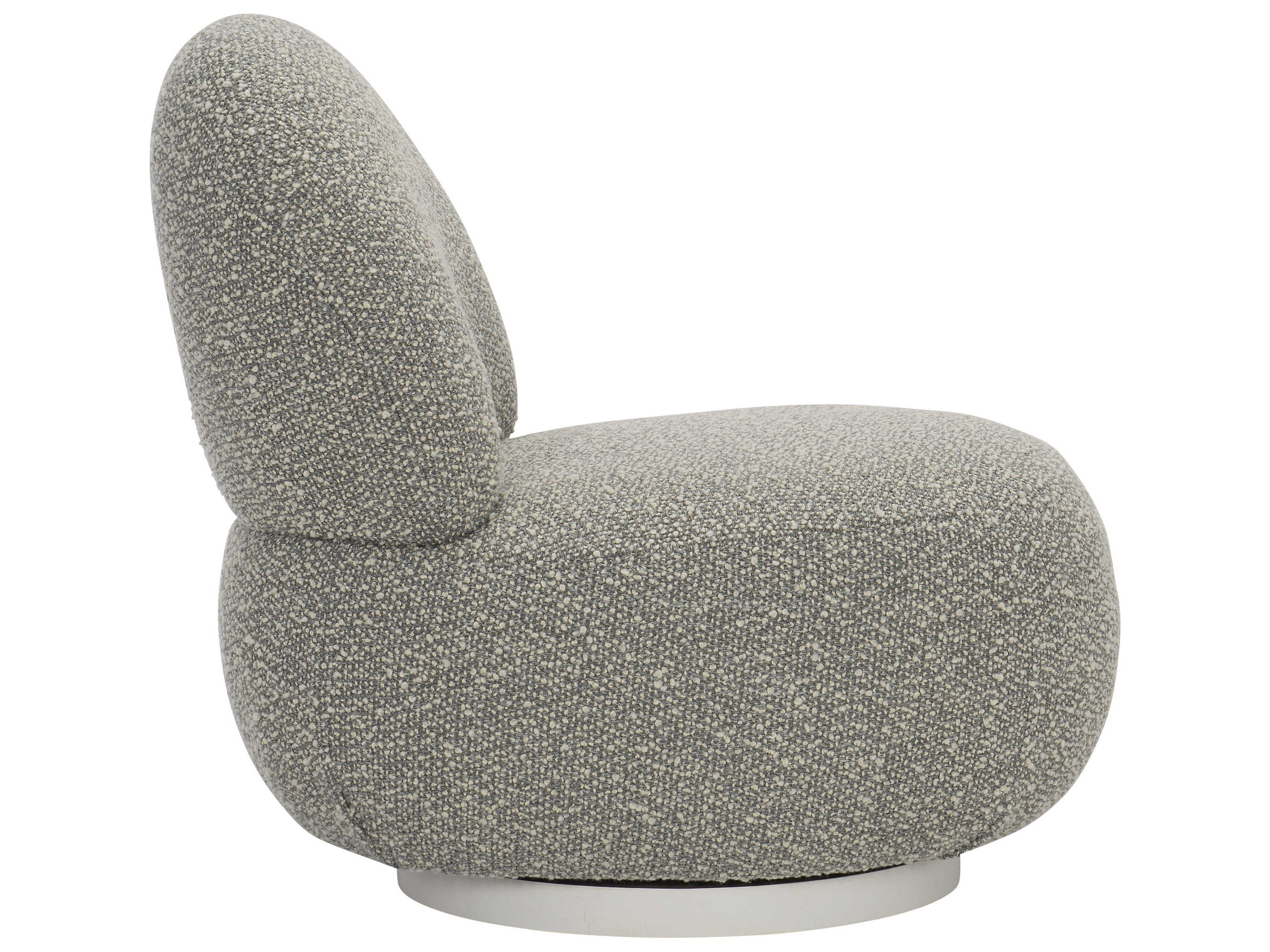 Bernhardt Interiors Lulu Swivel Fabric Accent Chair