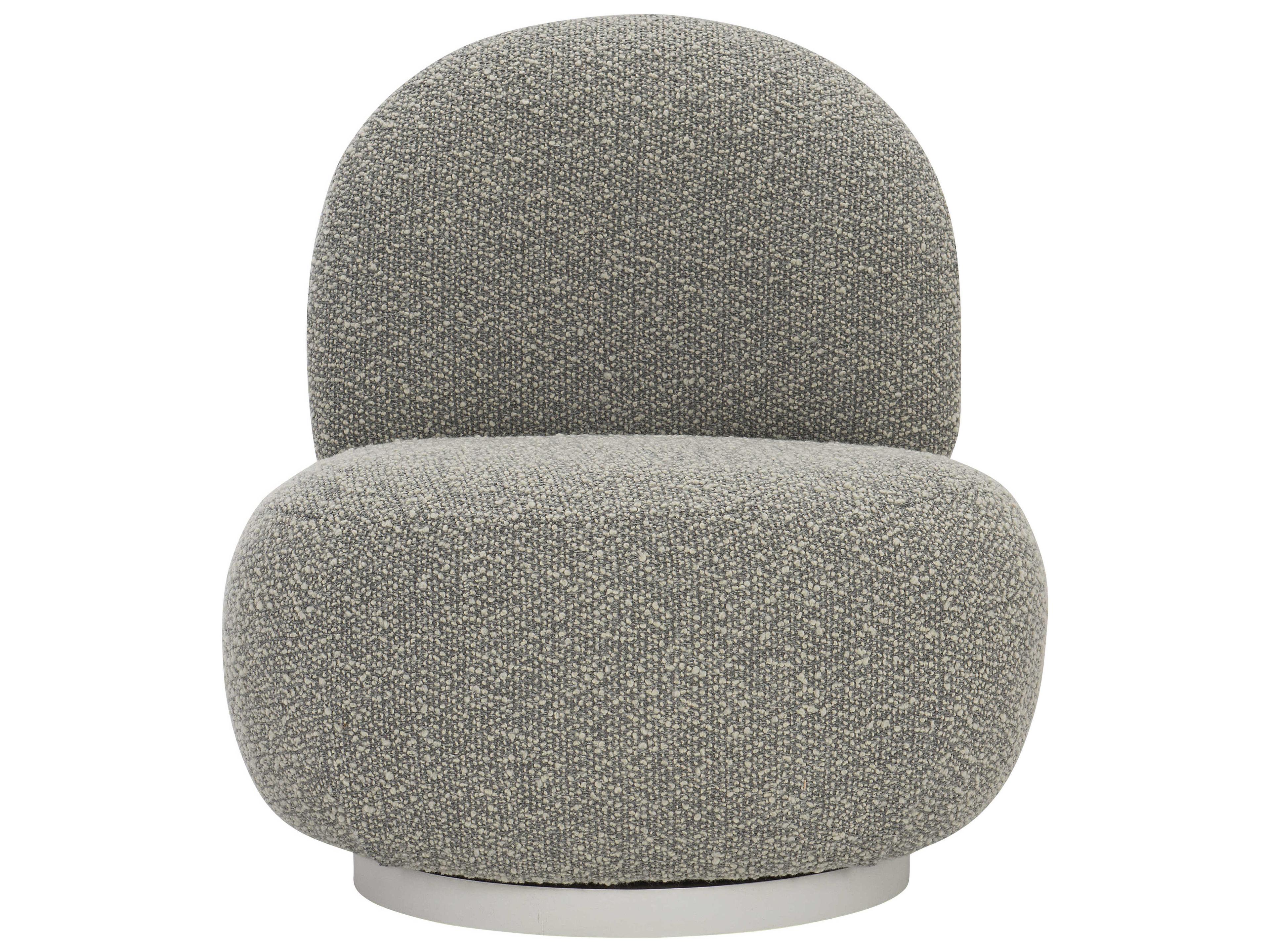 Bernhardt Interiors Lulu Swivel Fabric Accent Chair