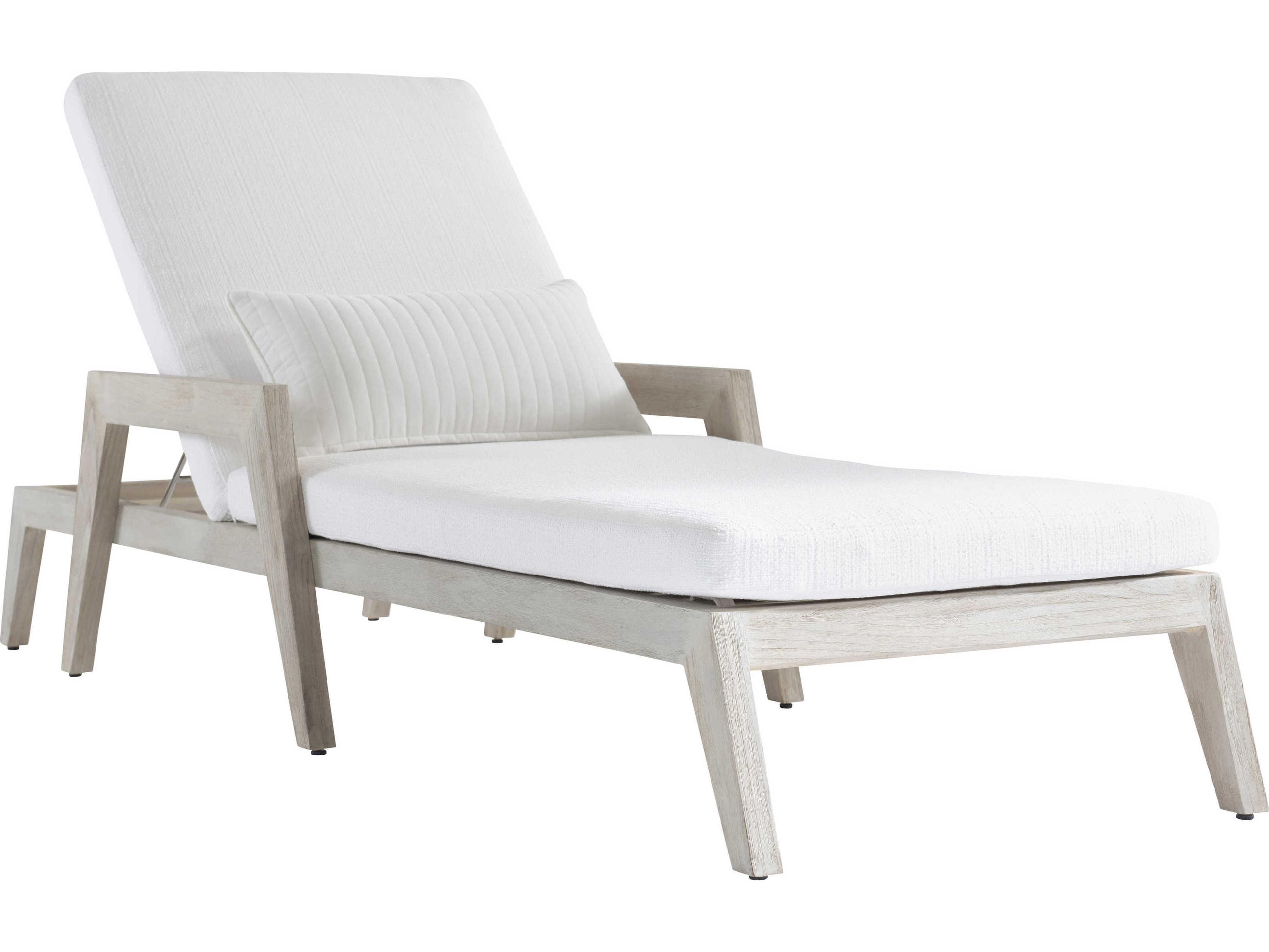 Sun Washed Oak Upholstered Chaise