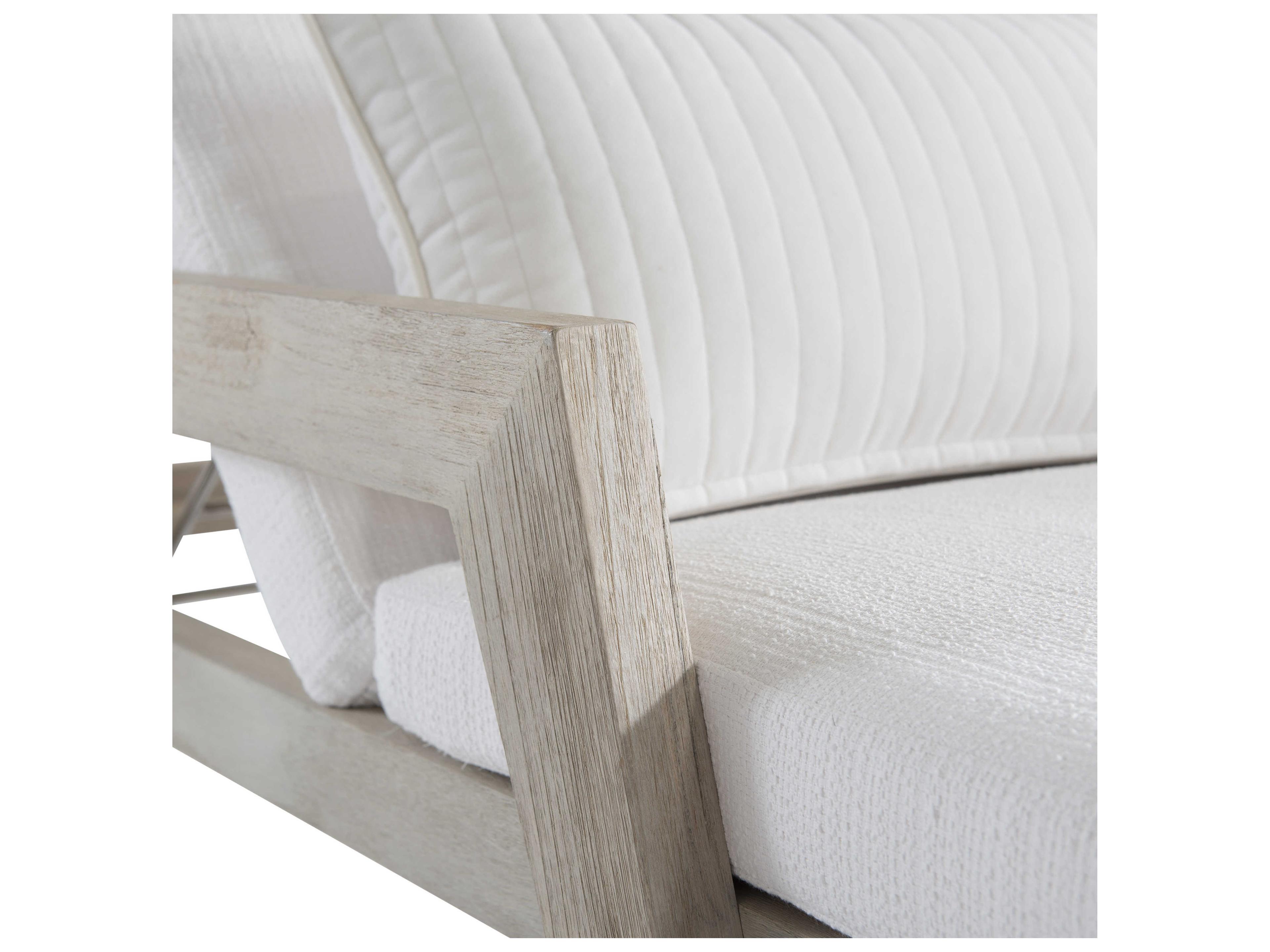 Bernhardt Sun Washed Oak Upholstered Chaise