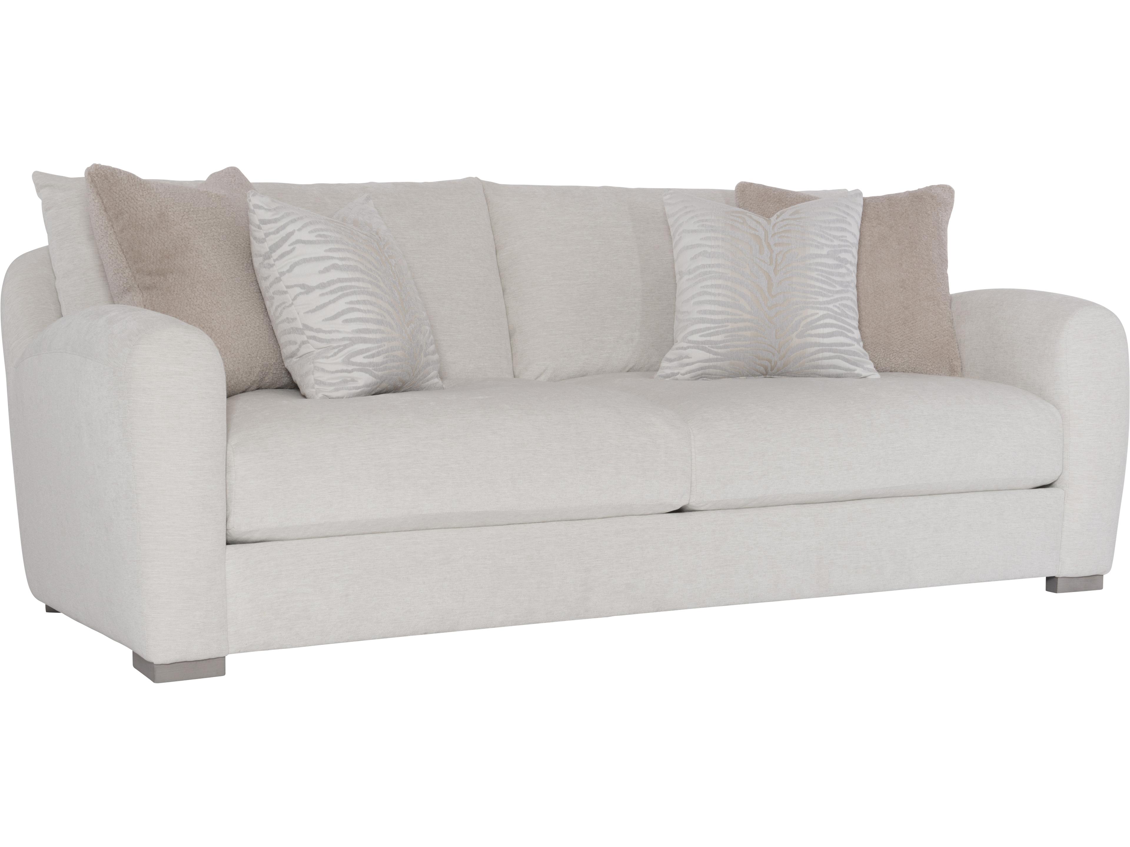Plush White cream Upholstered Sofa