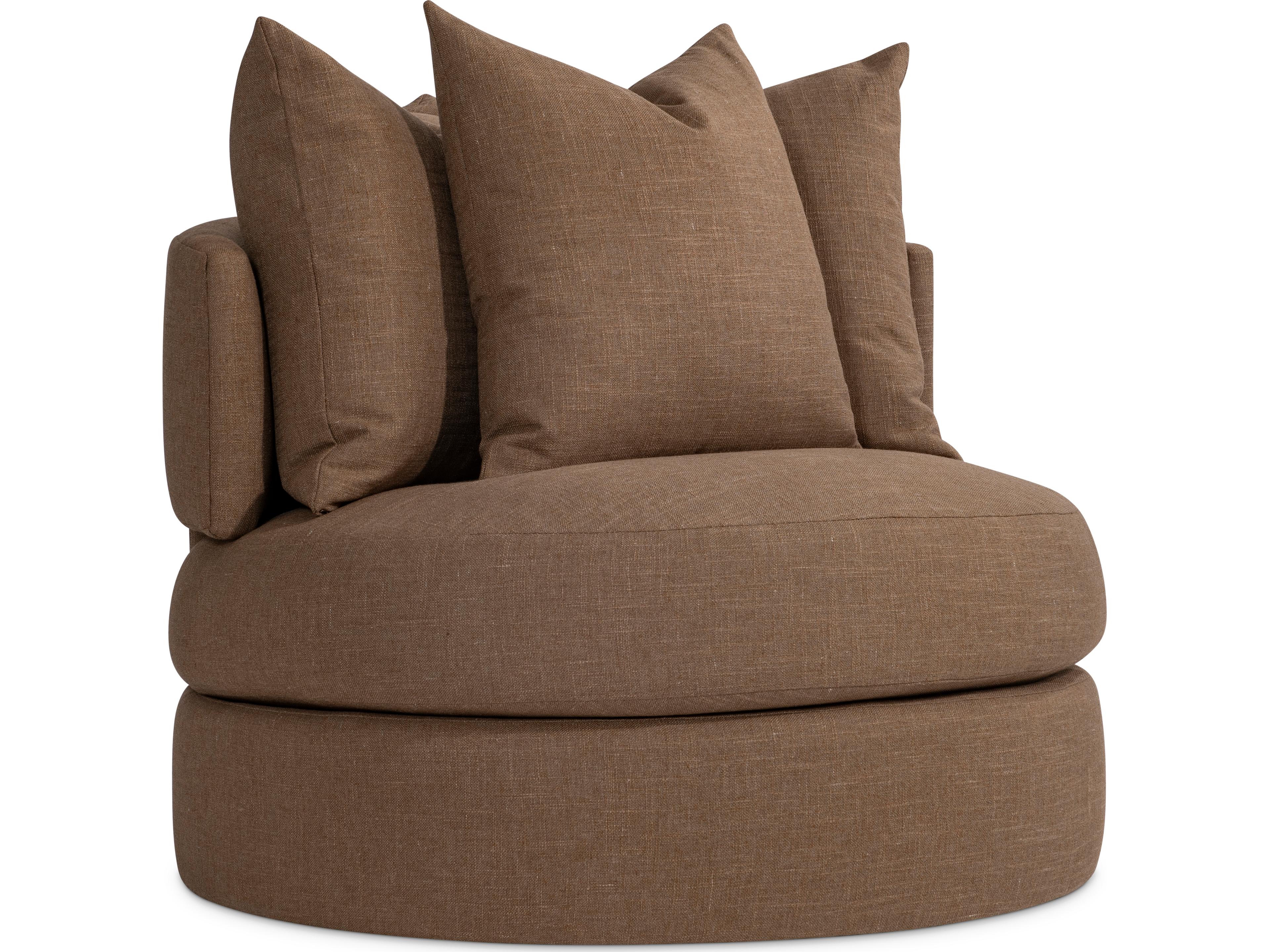 Colby Swivel Brown Accent Chair