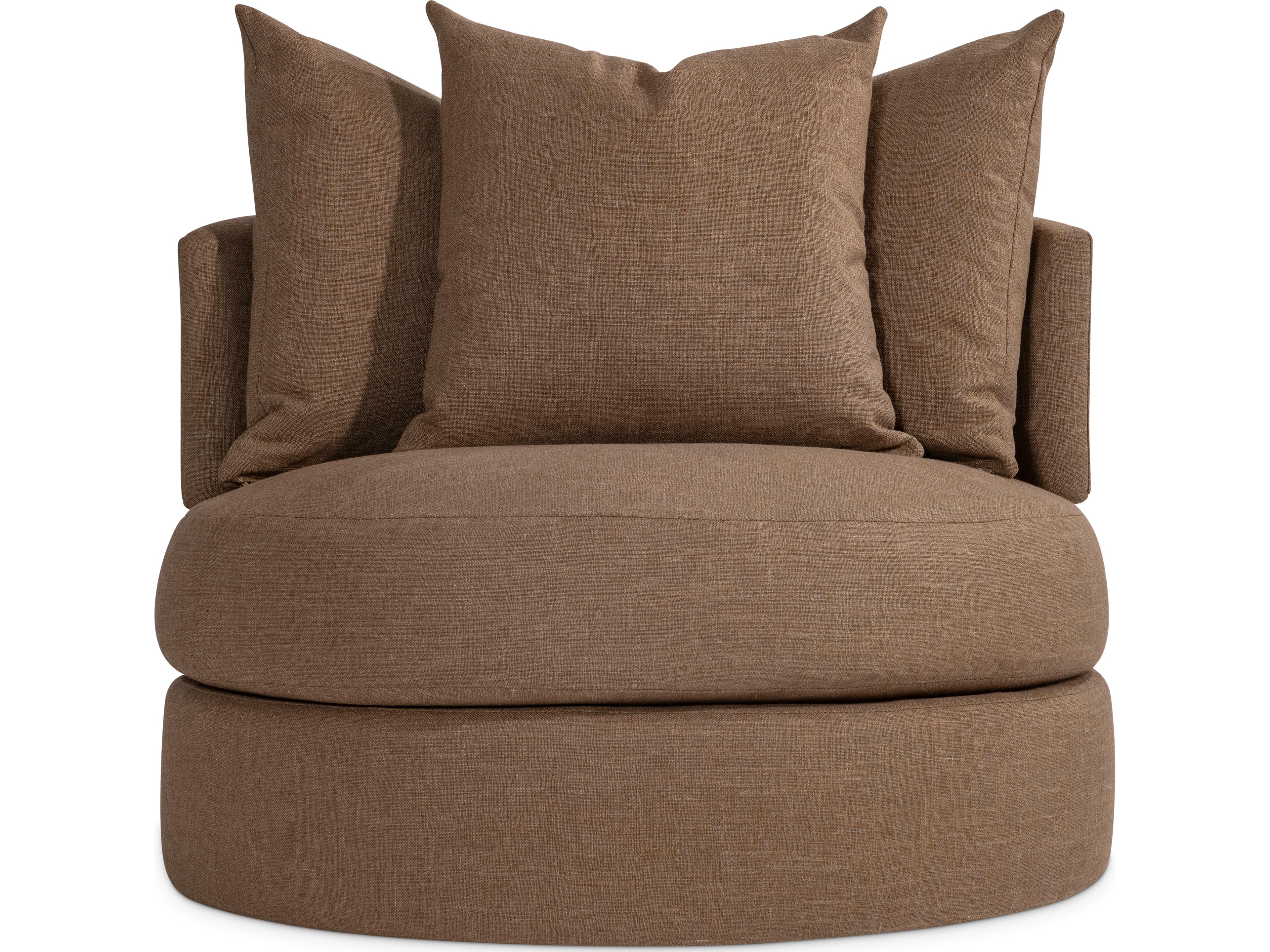 Bernhardt Colby Swivel Brown Accent Chair