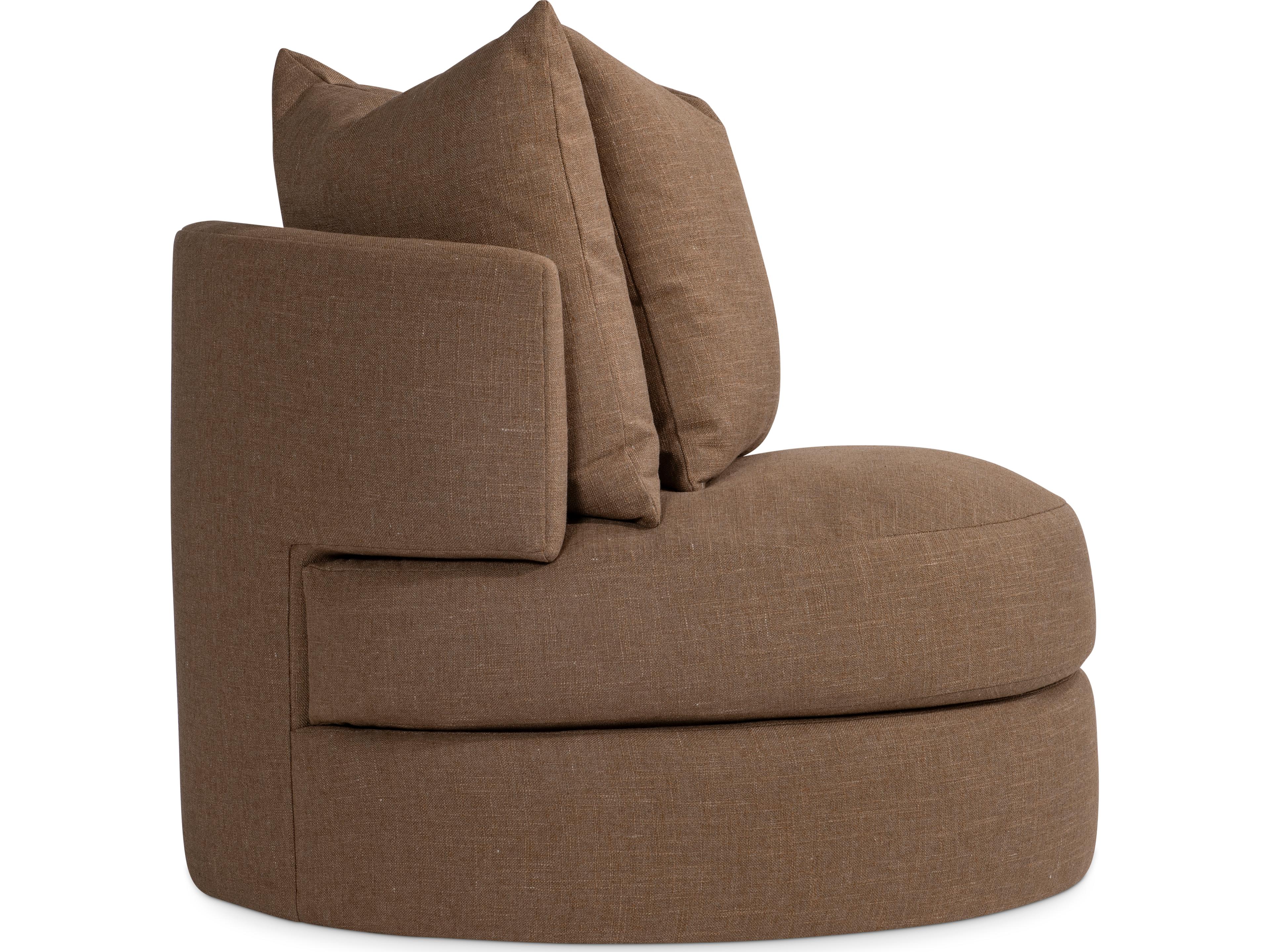 Bernhardt Colby Swivel Brown Accent Chair
