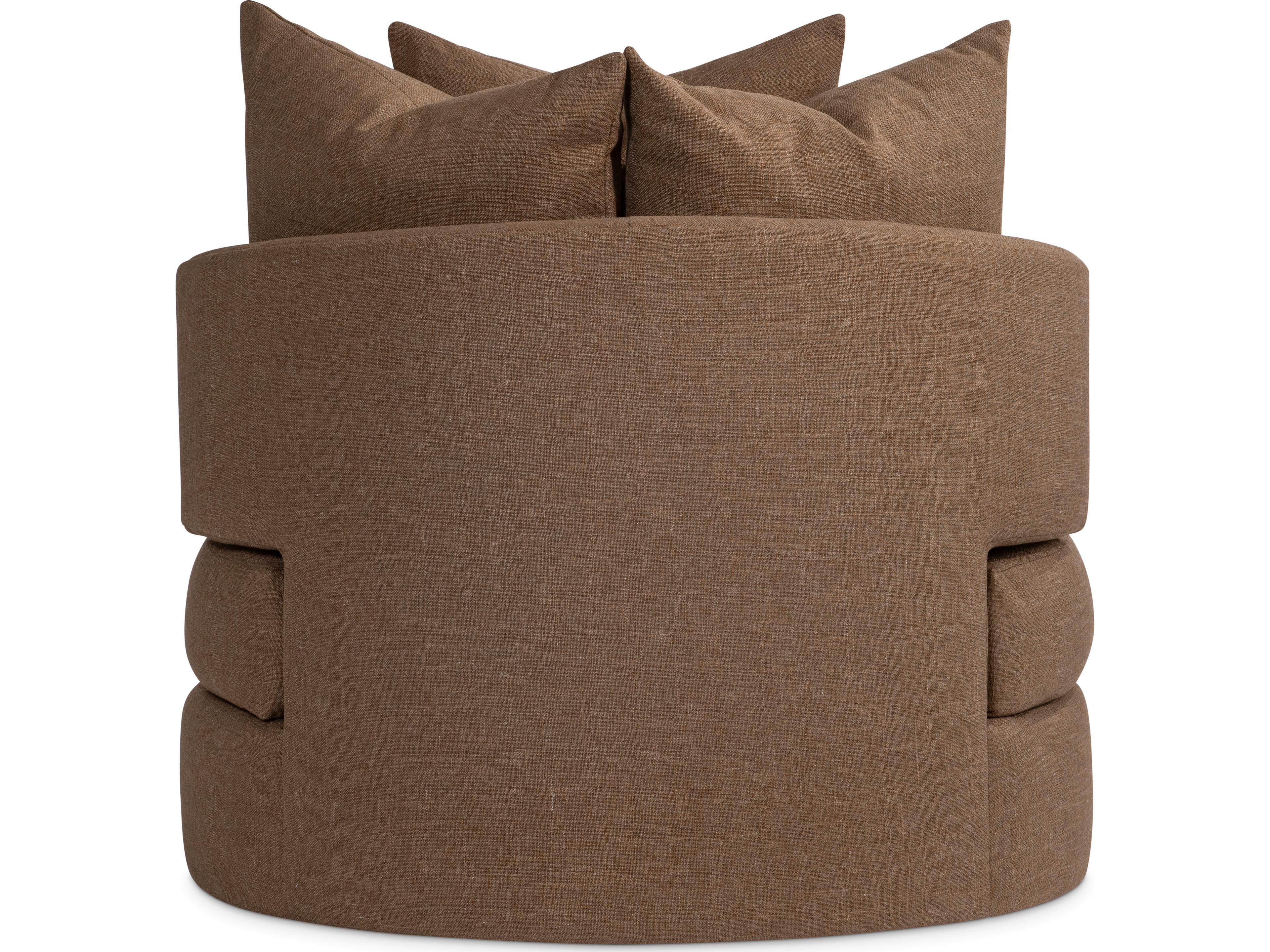 Bernhardt Colby Swivel Brown Accent Chair