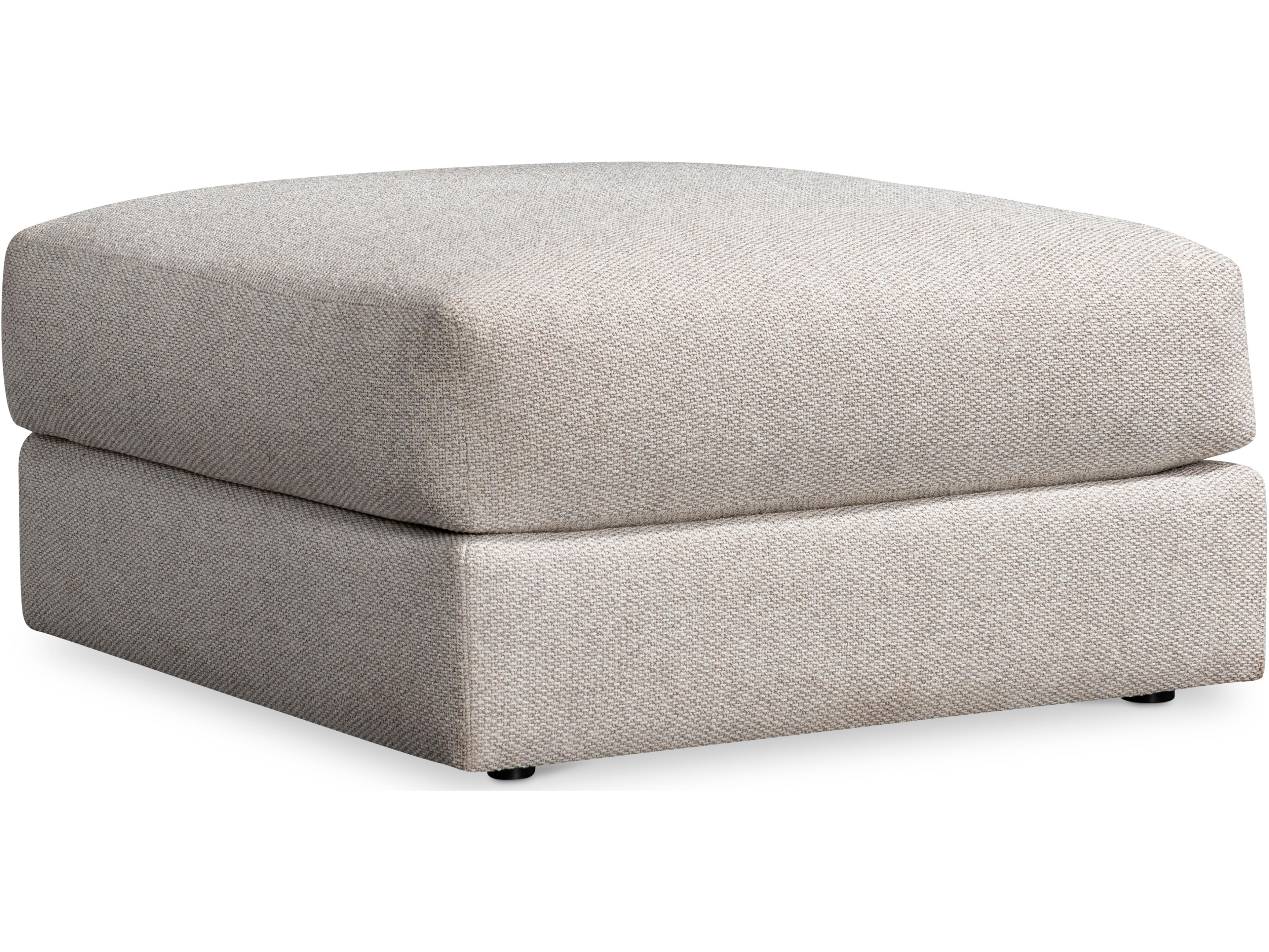 Vista Beige Upholstered Ottoman