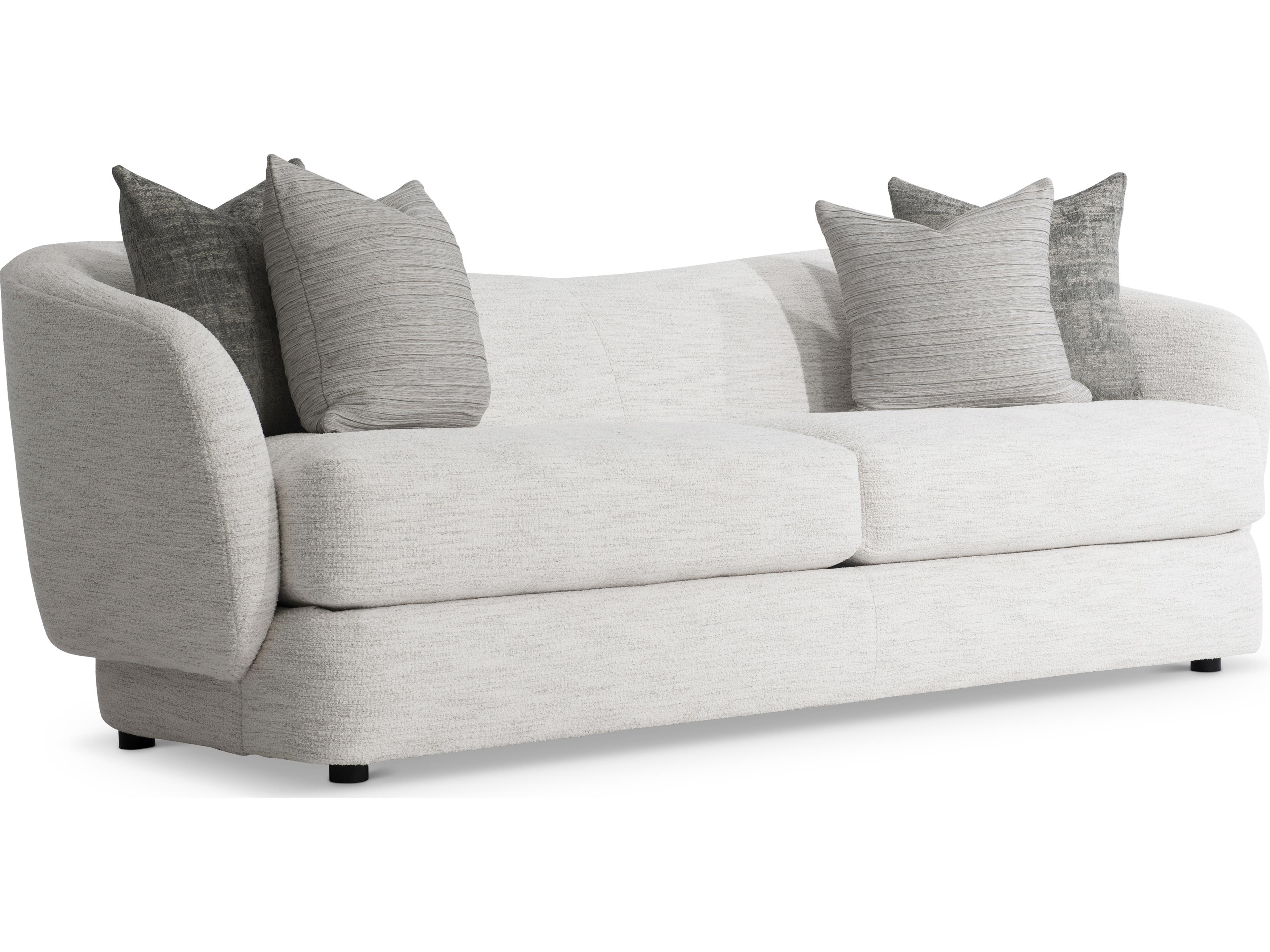 Plush Beige tan Upholstered Sofa