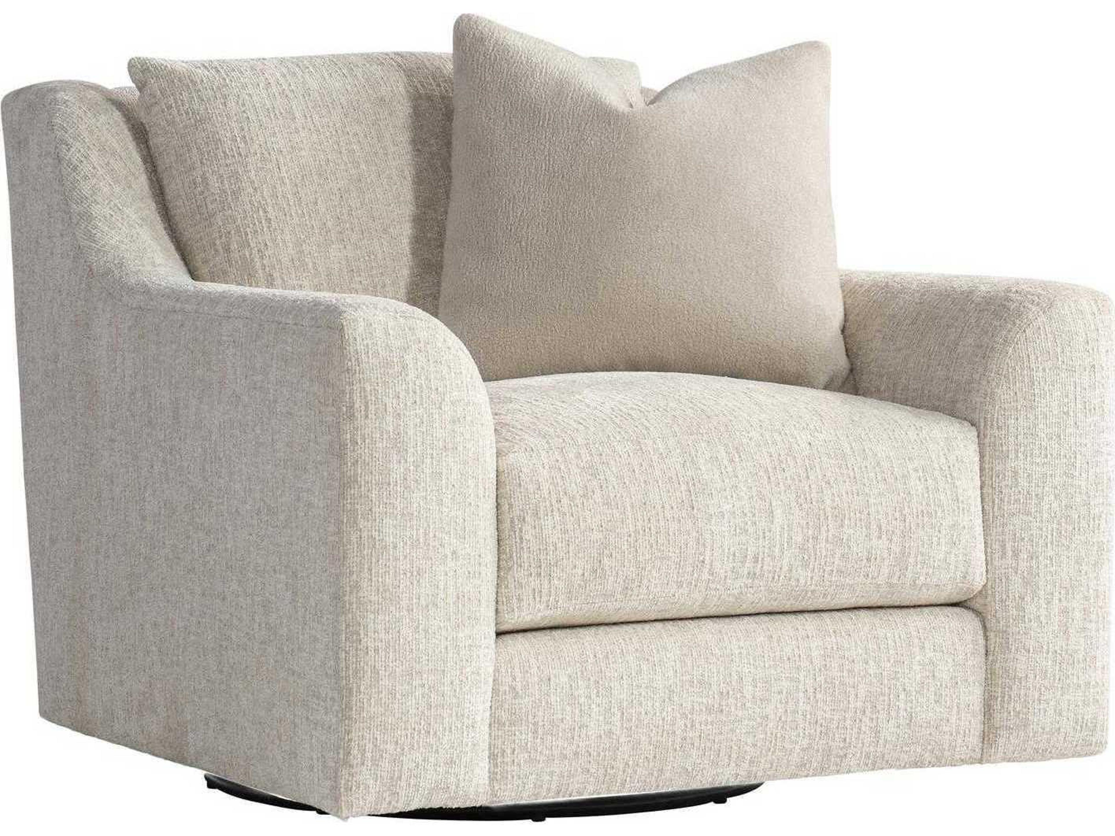 Gabi Swivel Cream Fabric Accent Chair