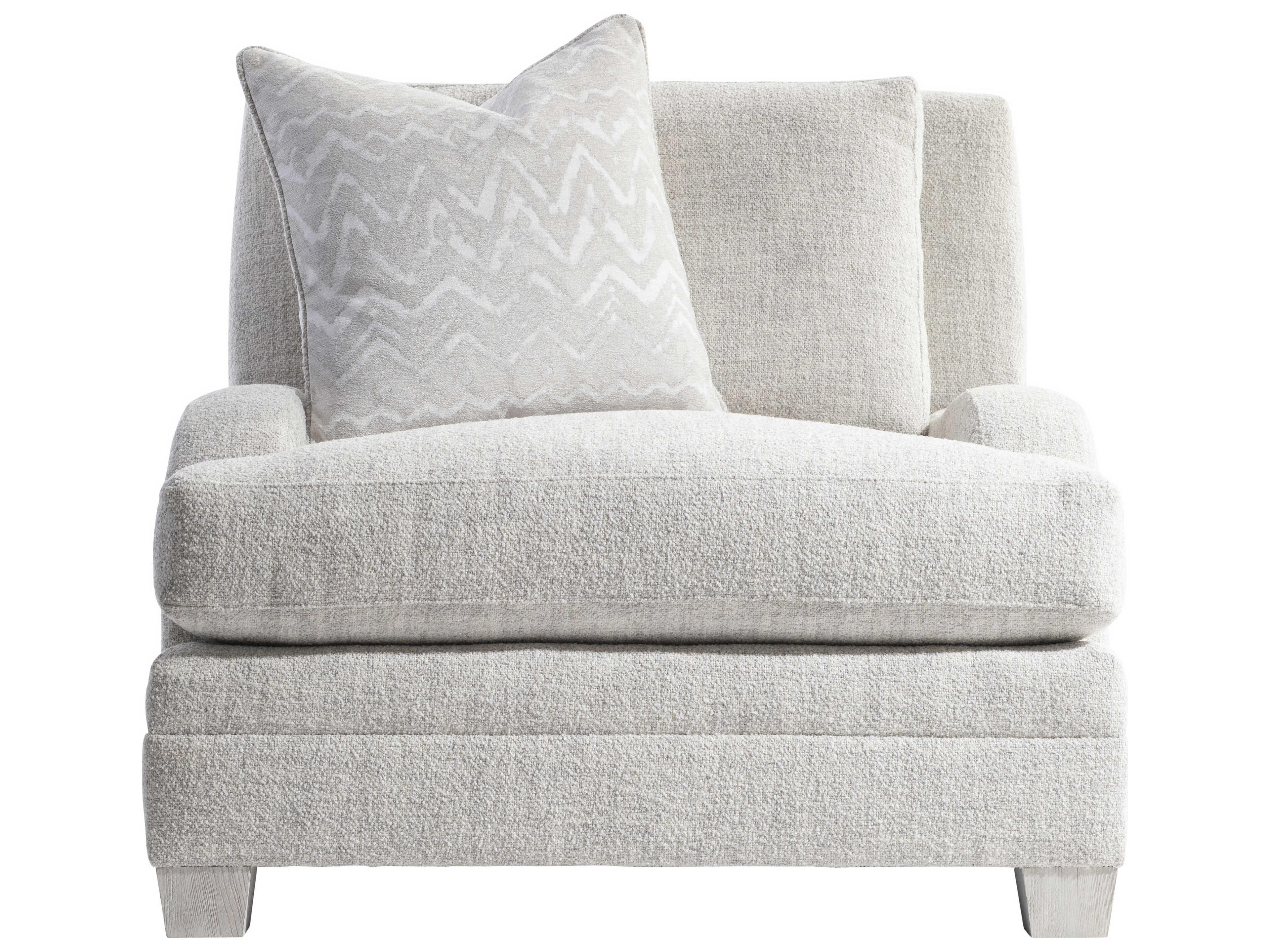 Bernhardt Plush Gray Microfiber Accent Chair