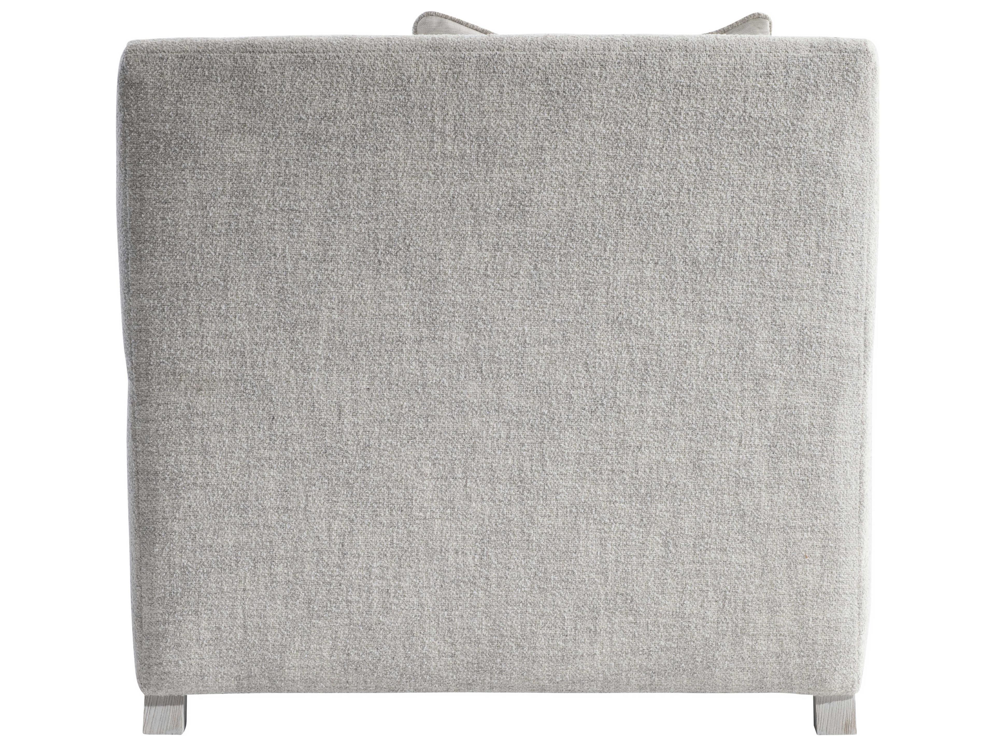 Bernhardt Plush Gray Microfiber Accent Chair