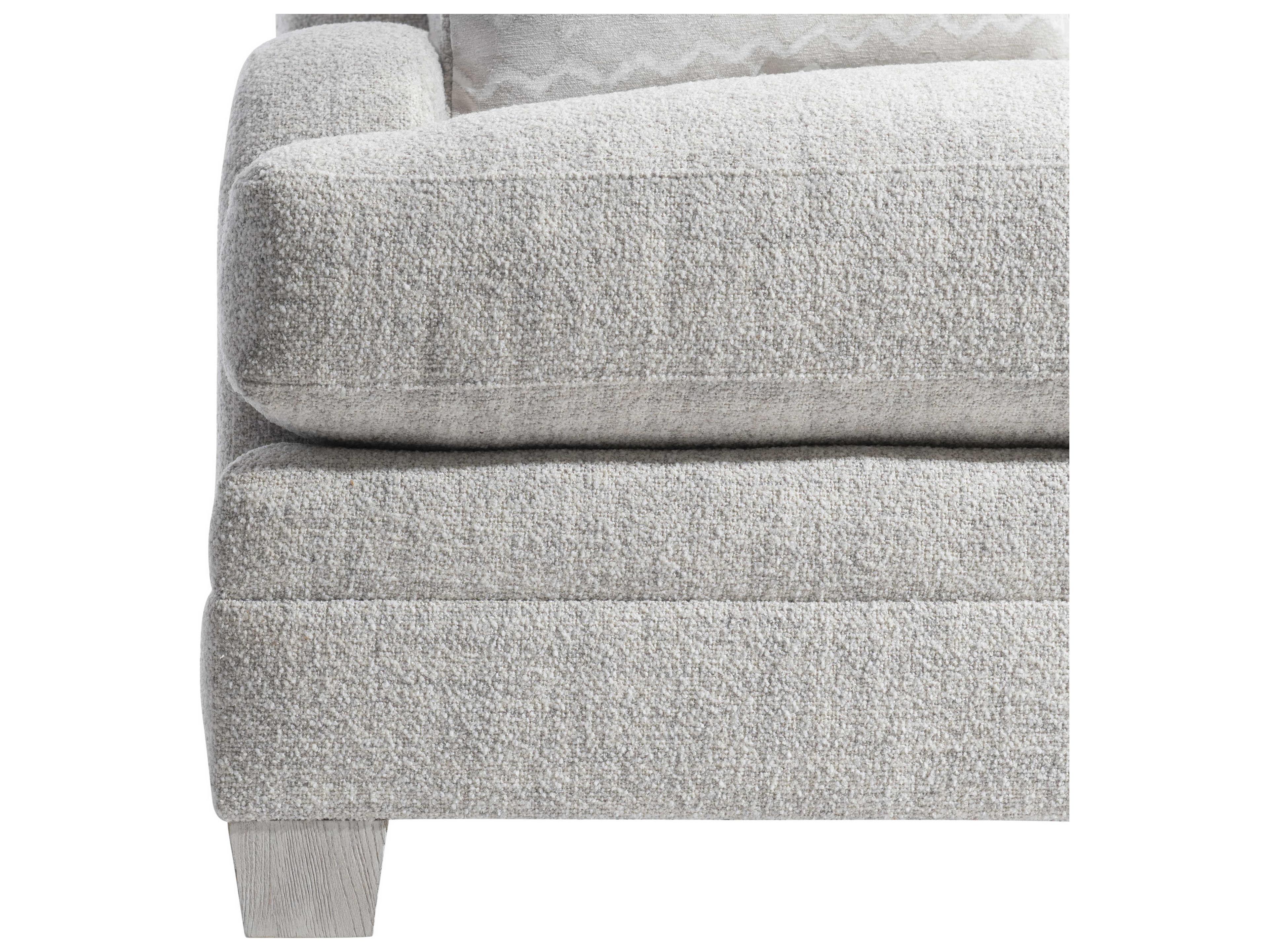 Bernhardt Plush Gray Microfiber Accent Chair