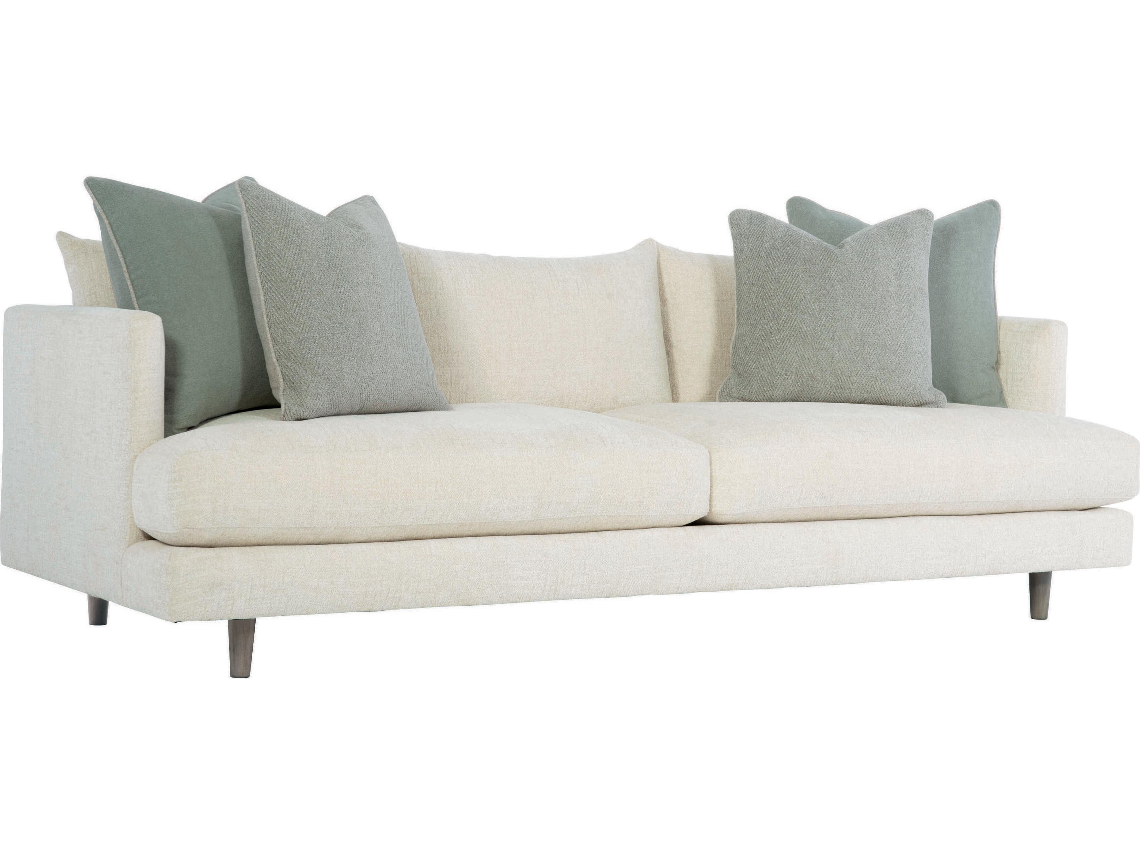 Plush Colette Cream Upholstered Sofa