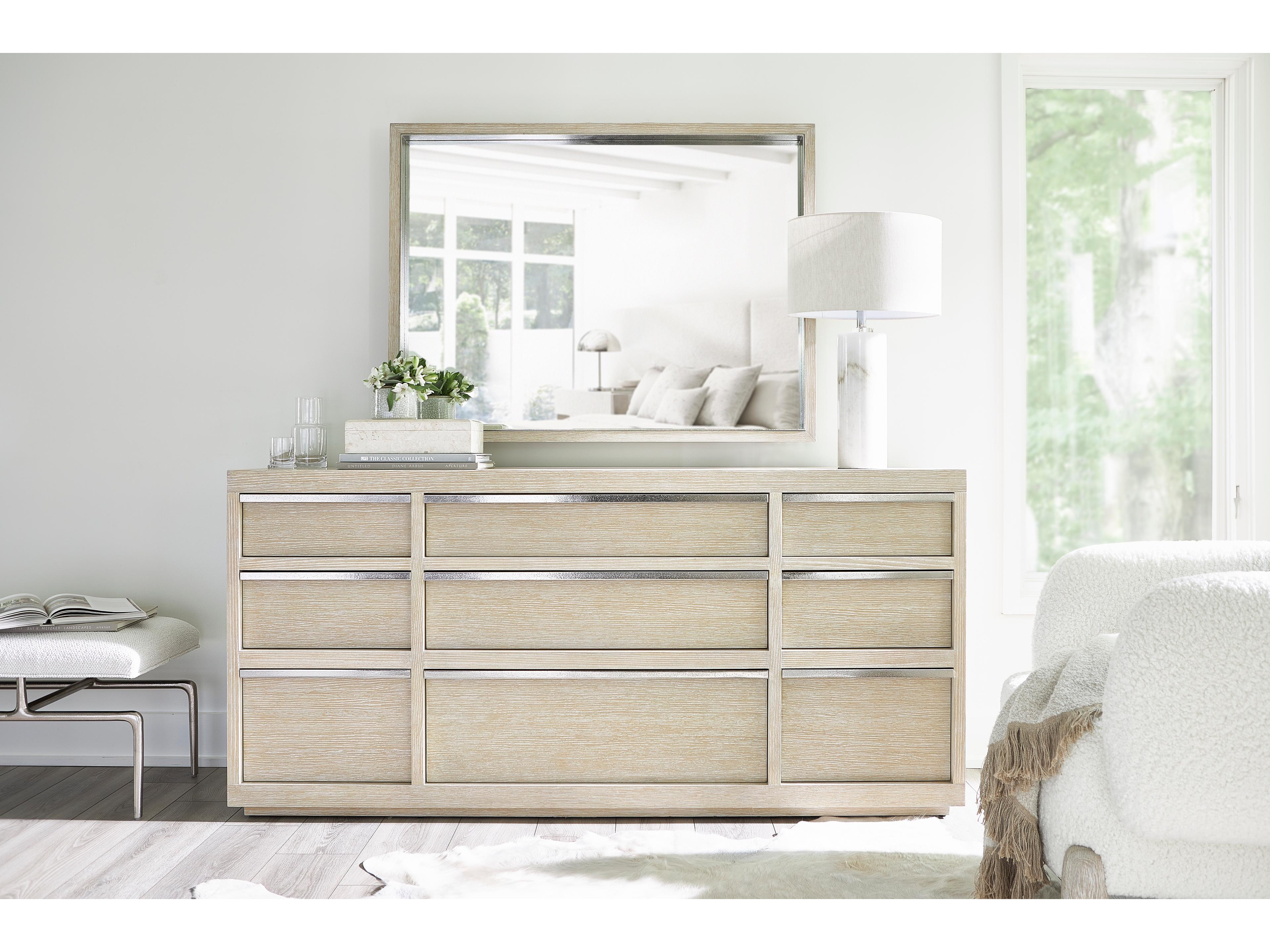 Bernhardt Solaria Beige Oak Wood Dresser