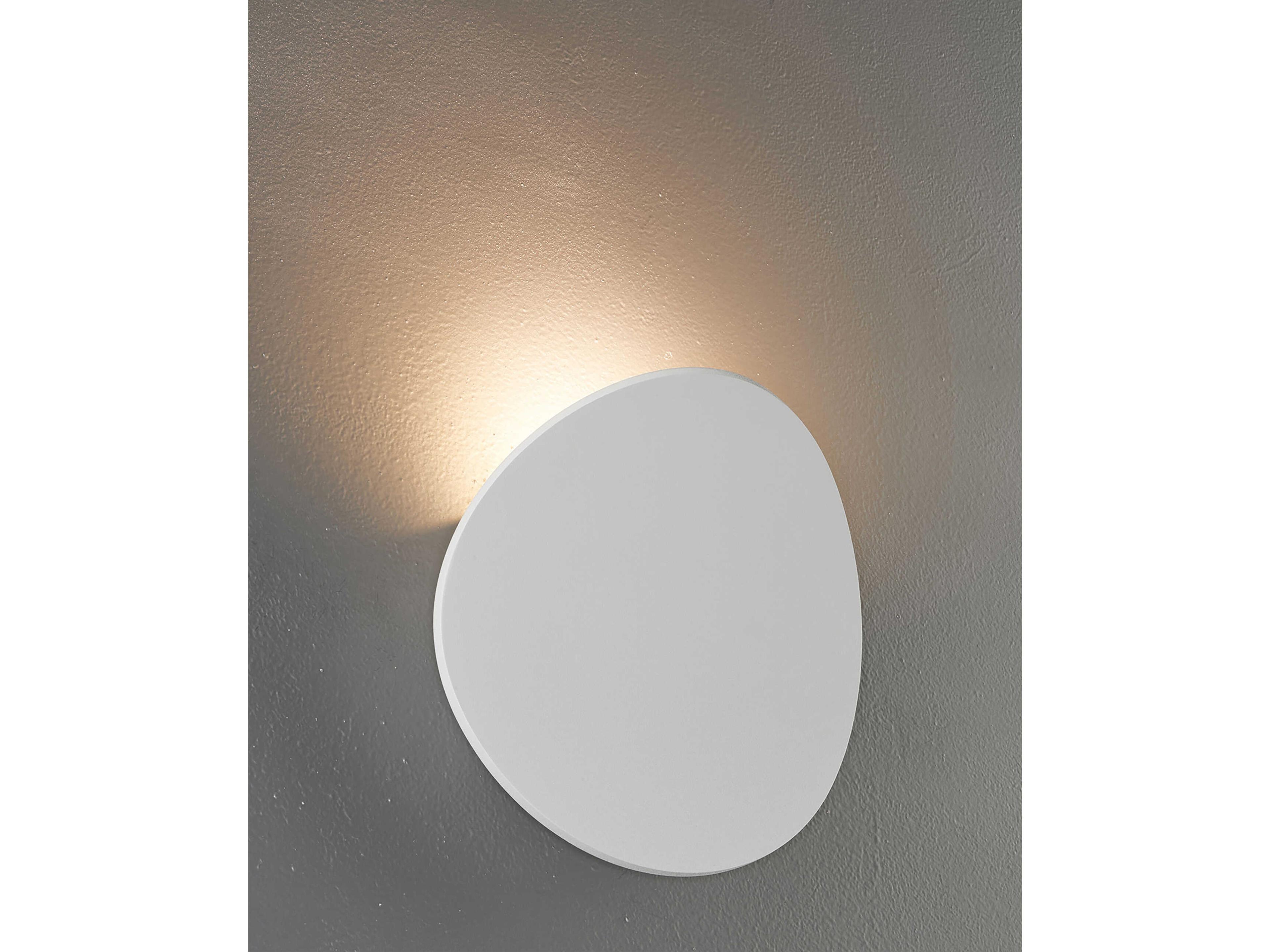 Bruck Lighting Lunaro 1-Light Textured White LED Wall Sconce