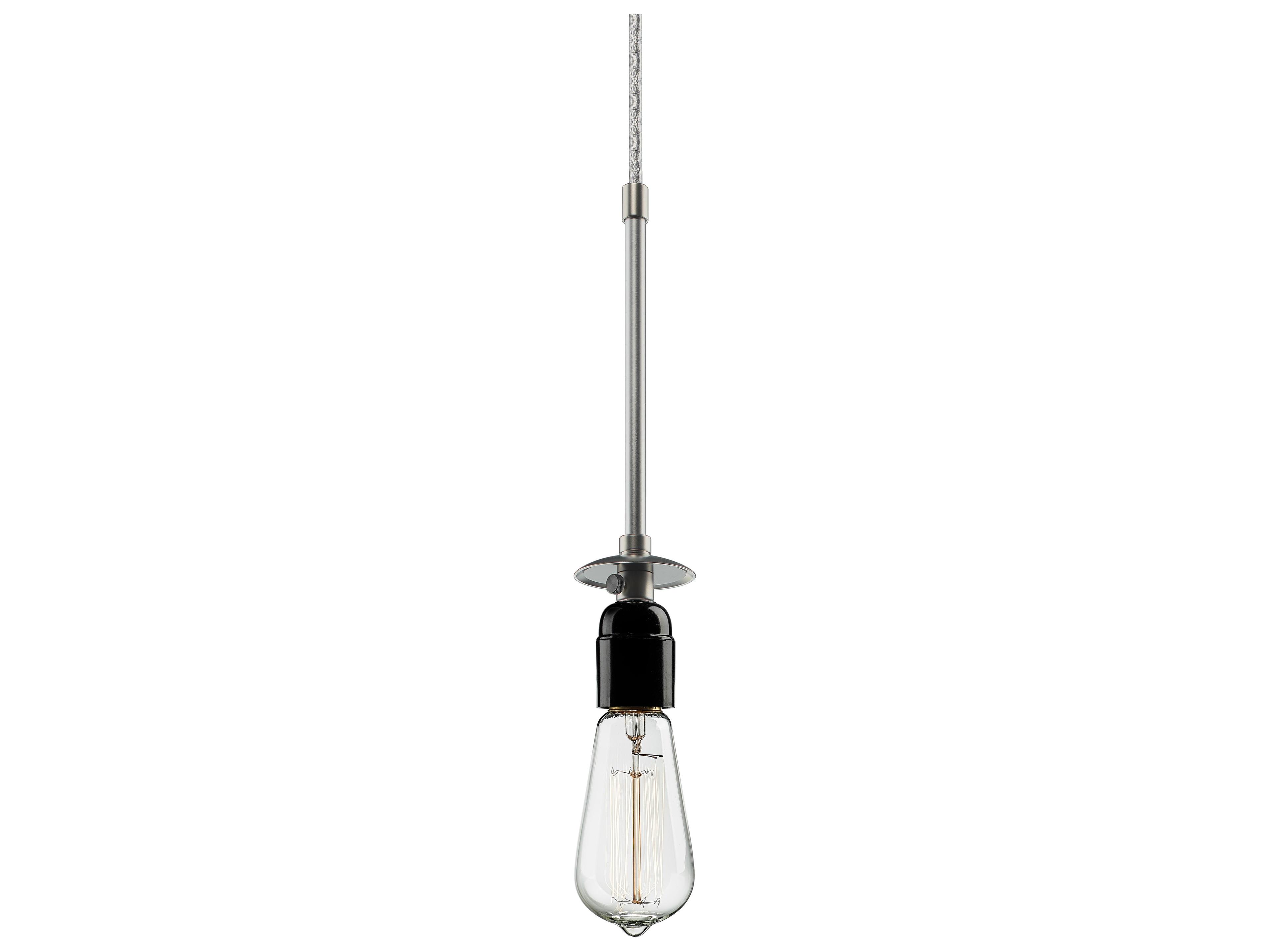 Bruck Lighting Rome 1-Light Clear Glass Cylinder Mini Pendant